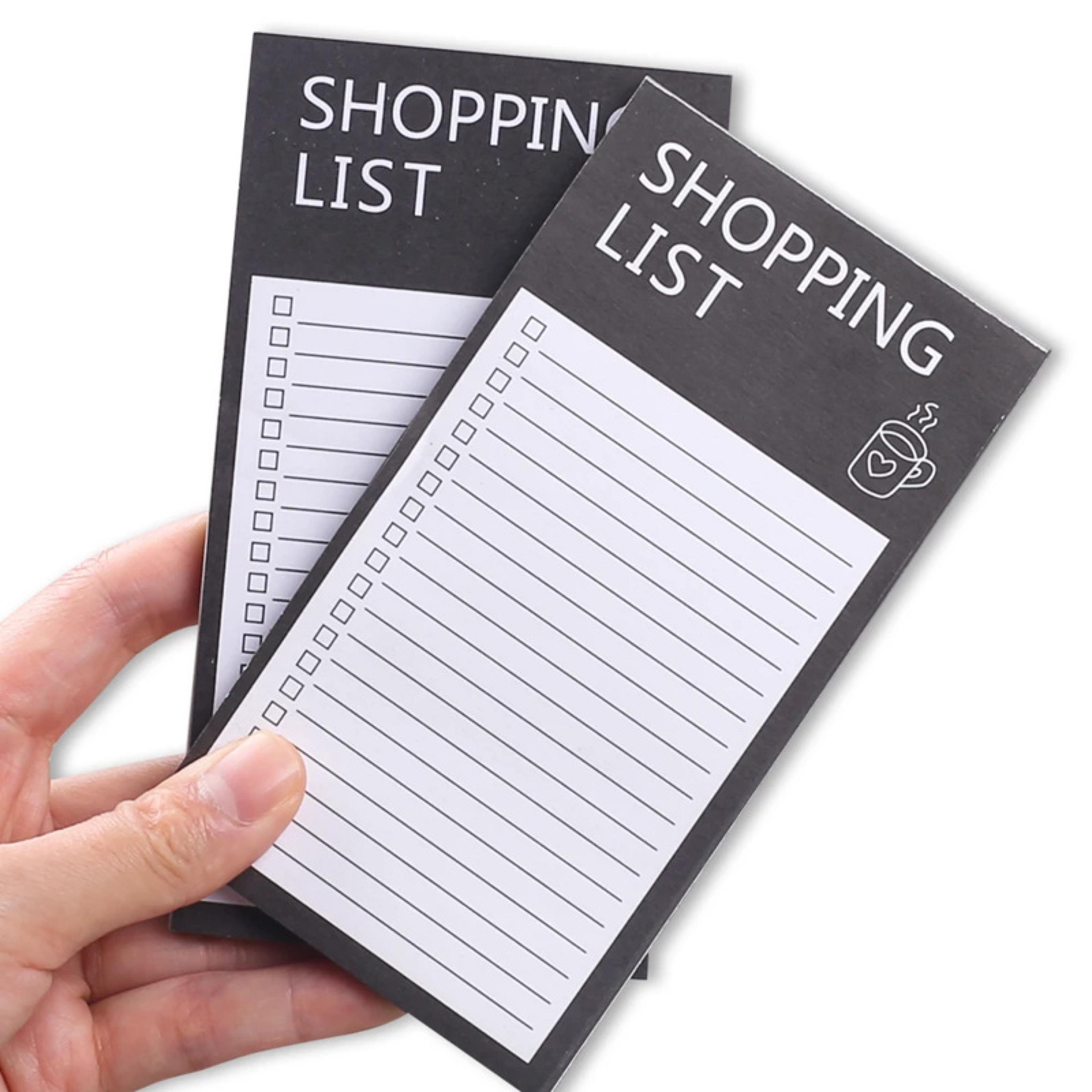 magnetic fridge notepad tear off grocery list and memo planner