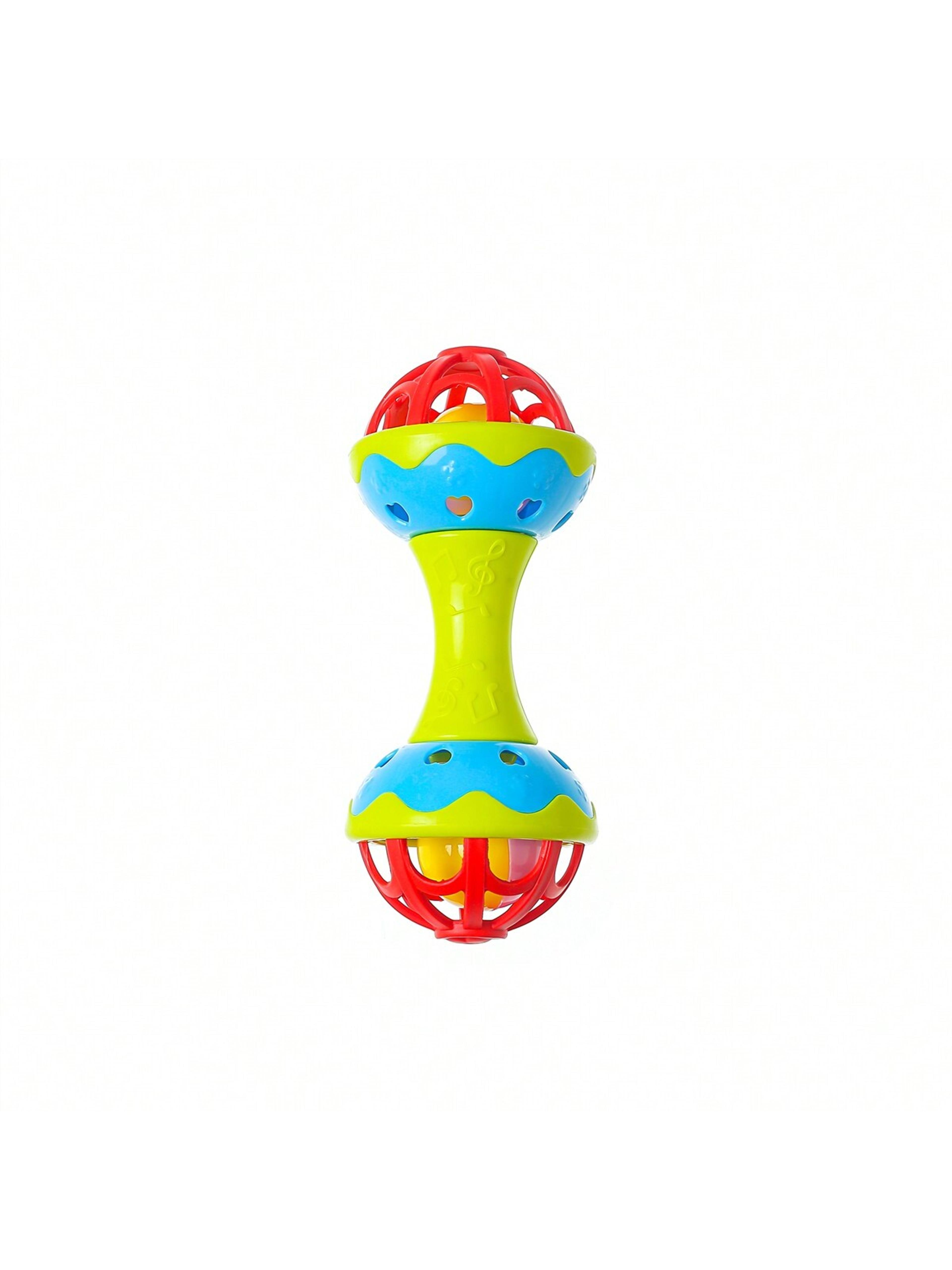 double headed baby rattle toy easy grip sensory toy for infants