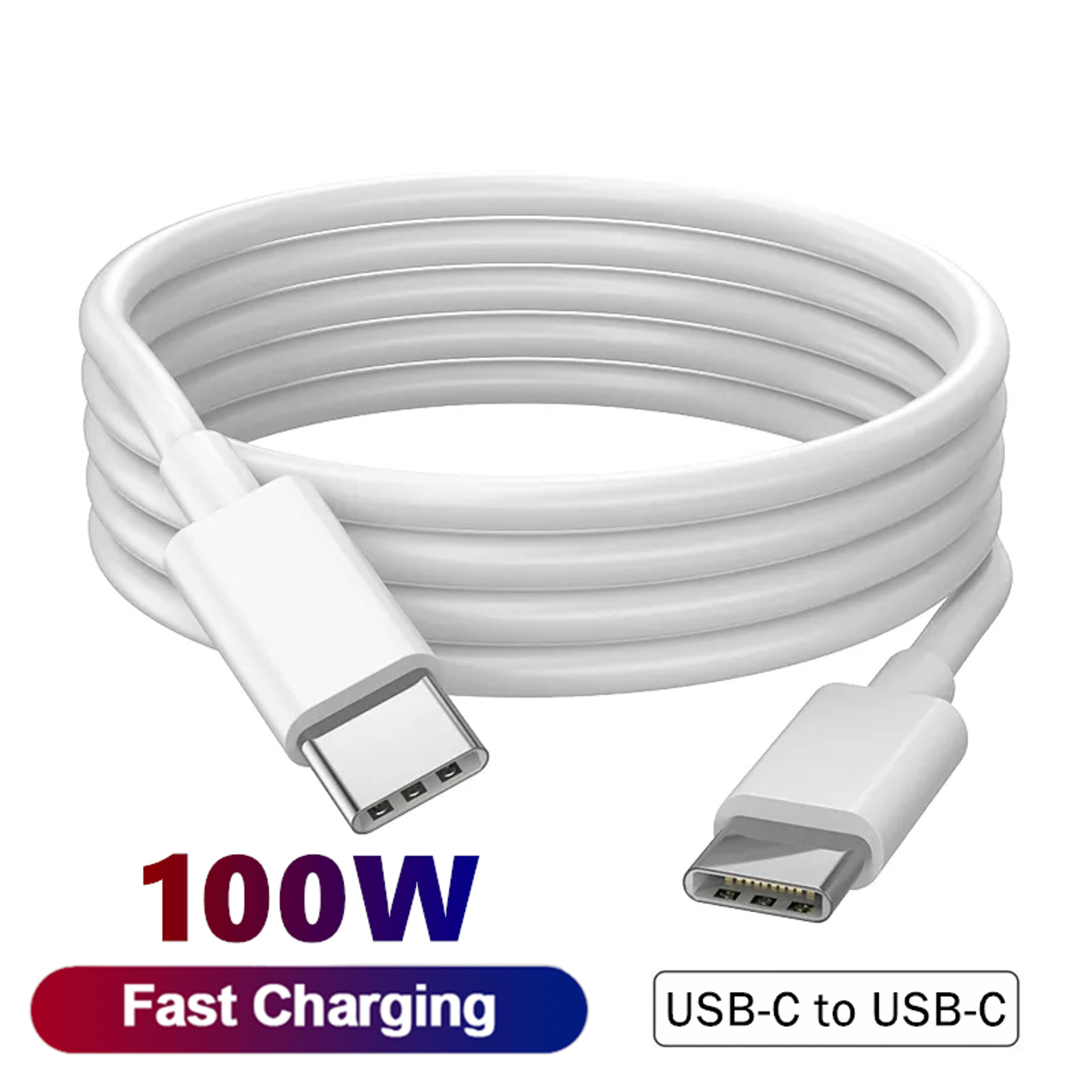 100w usb c to usb c cable pd fast charging data cable for iphone samsung macbook