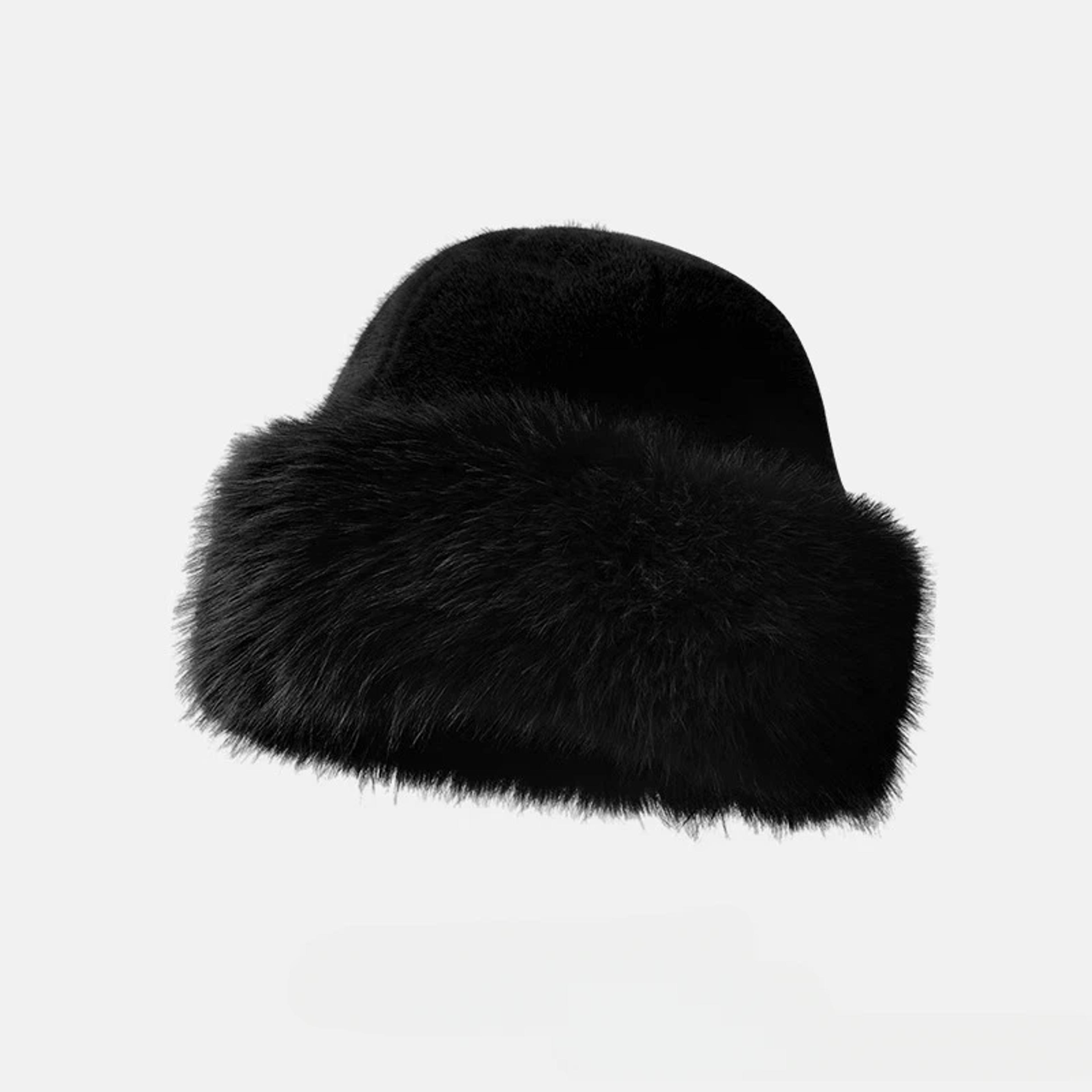 winter plush bucket hat warm ear protection fisherman hat for women