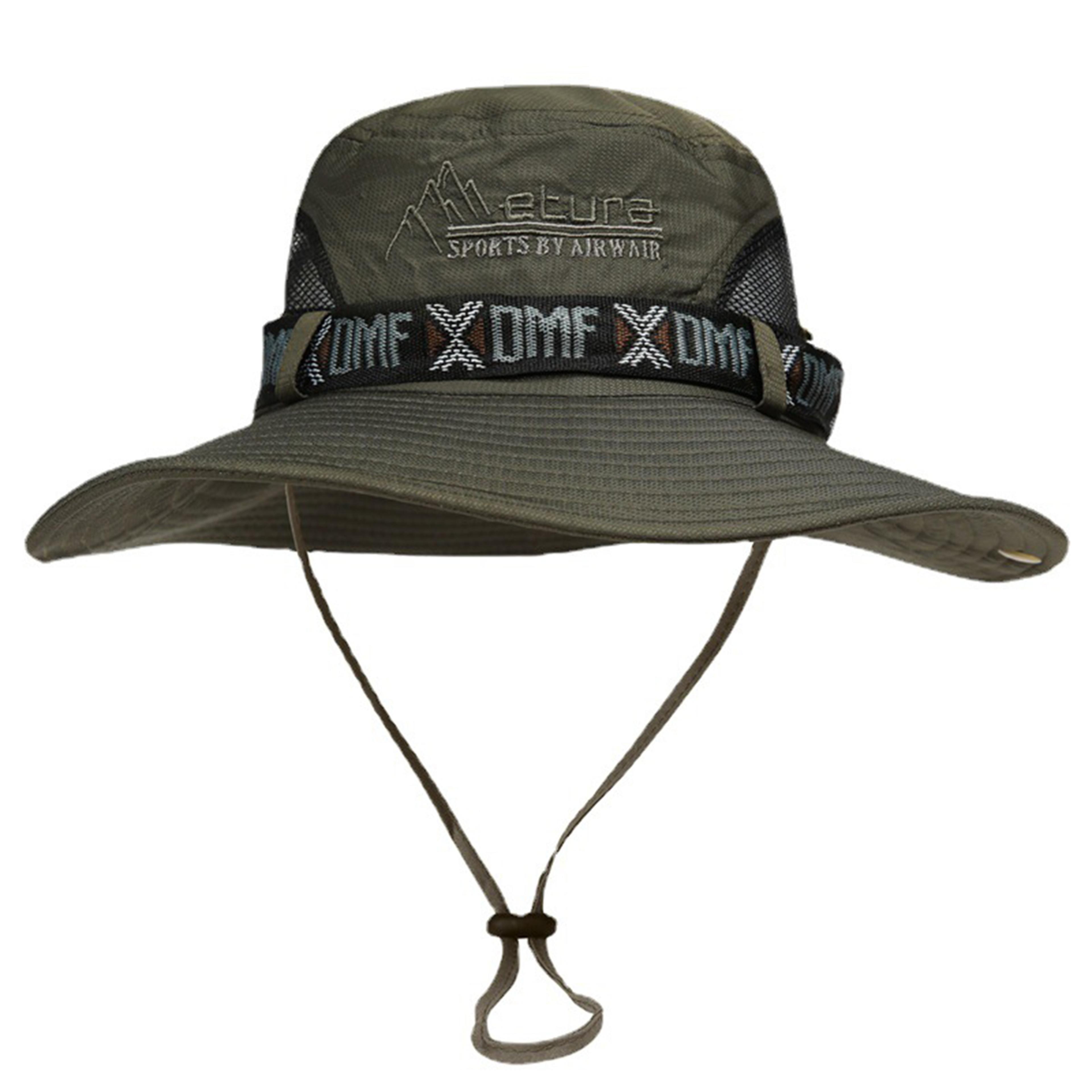 wide brim fishing hat for men outdoor sun hat for travel hiking and camping