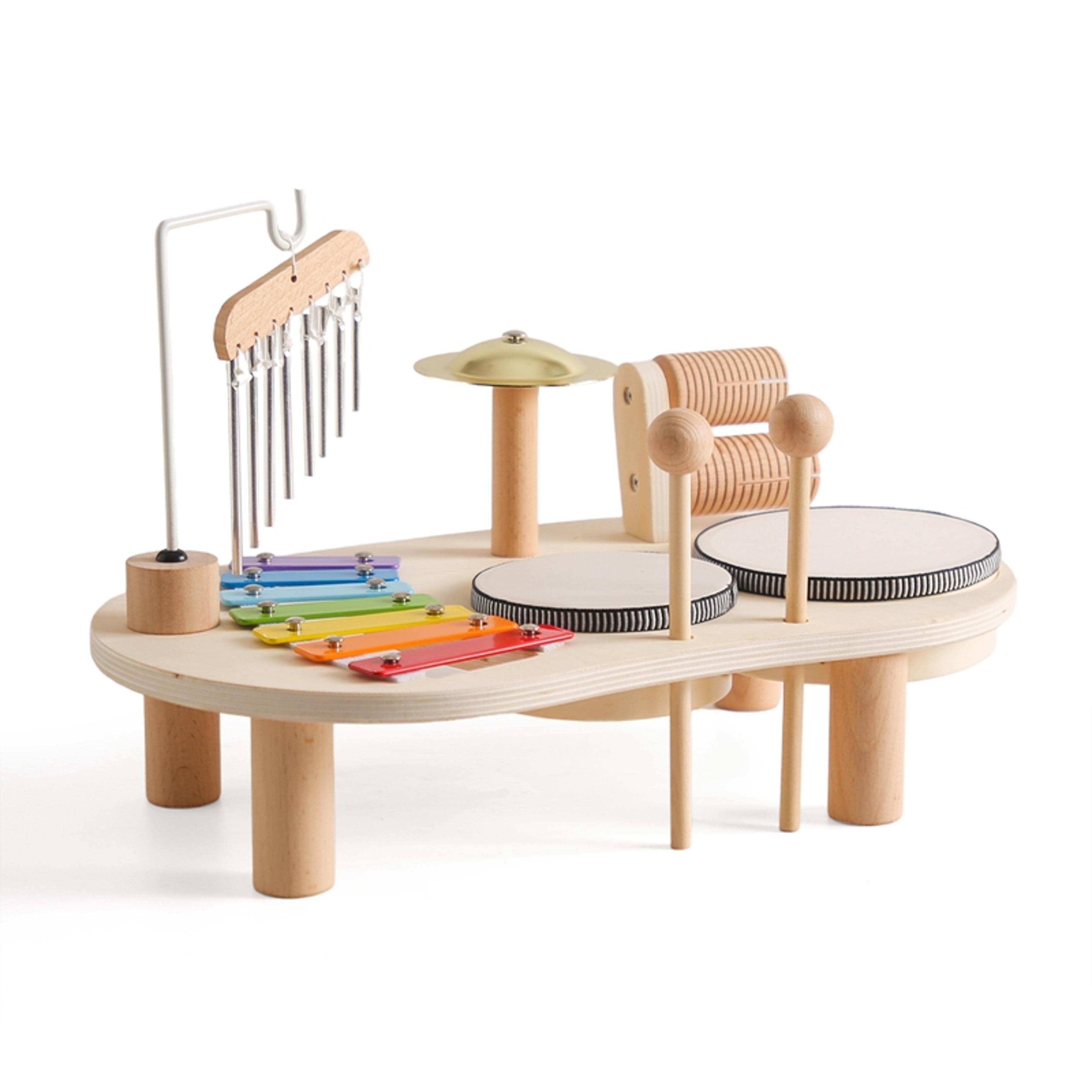 wooden montessori musical toy xylophone and aeolian bells for kids