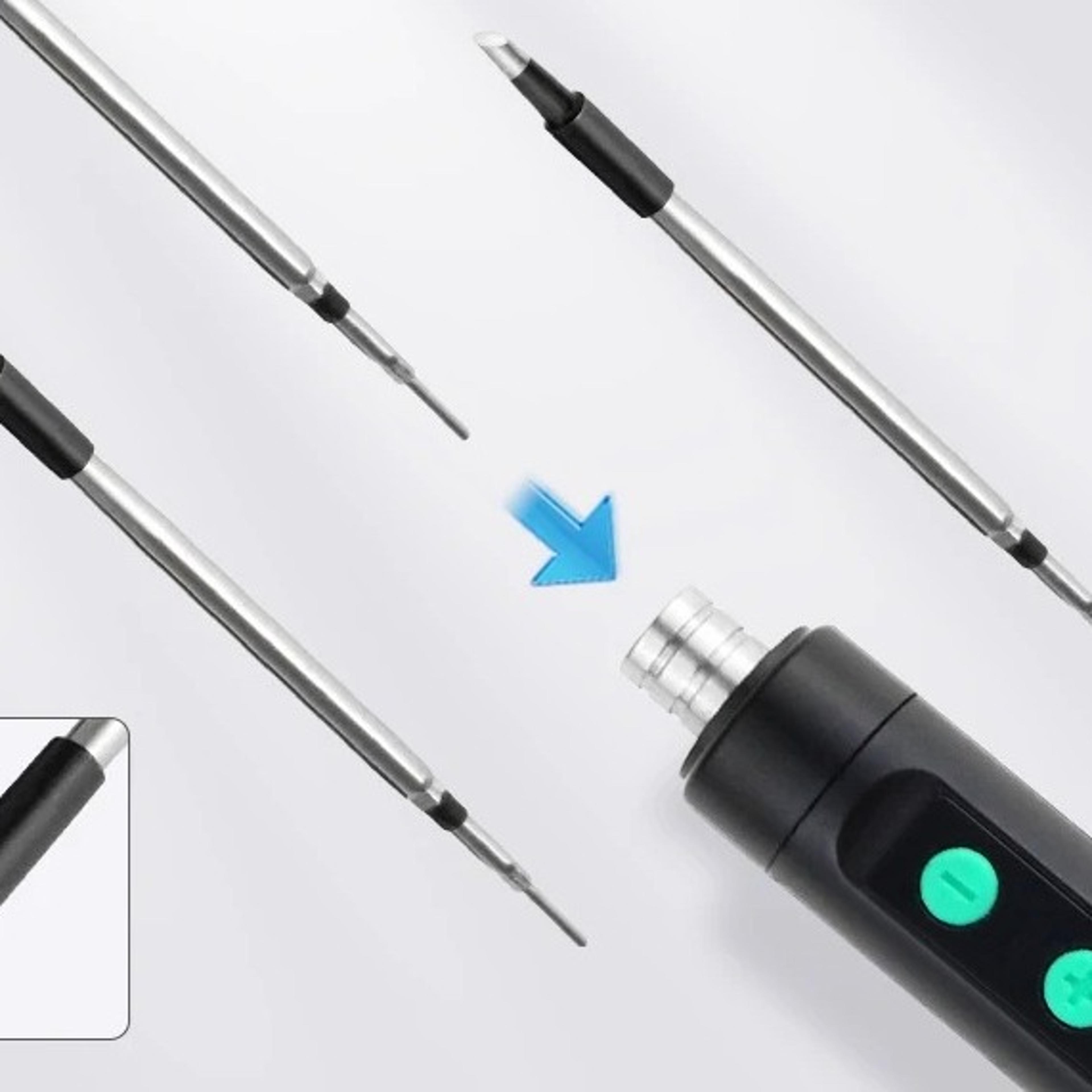 c212s wireless soldering iron adjustable temperature portable soldering kit with 3 tips