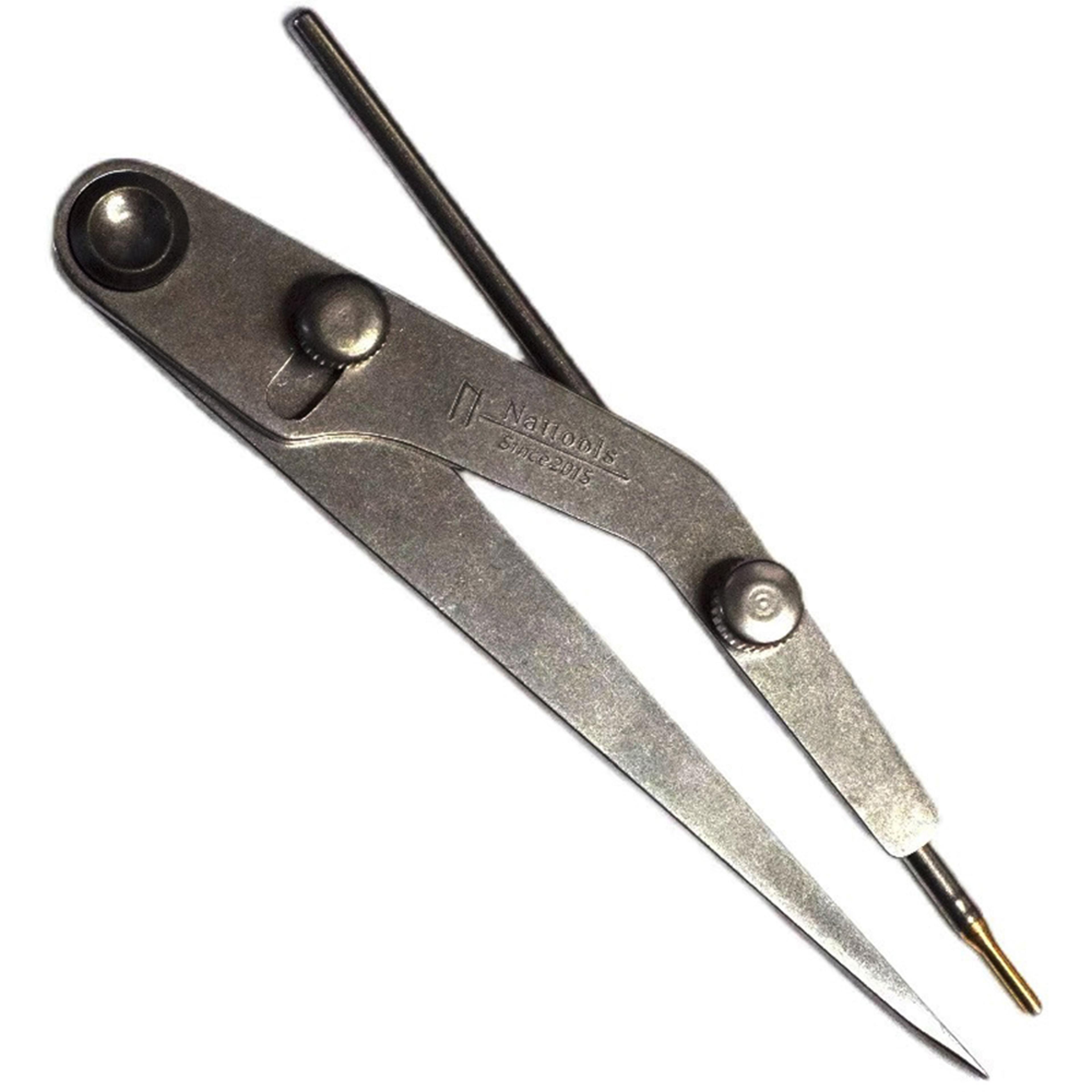 leather pitch gauge lockable leathercraft marking tool with silver refill pen
