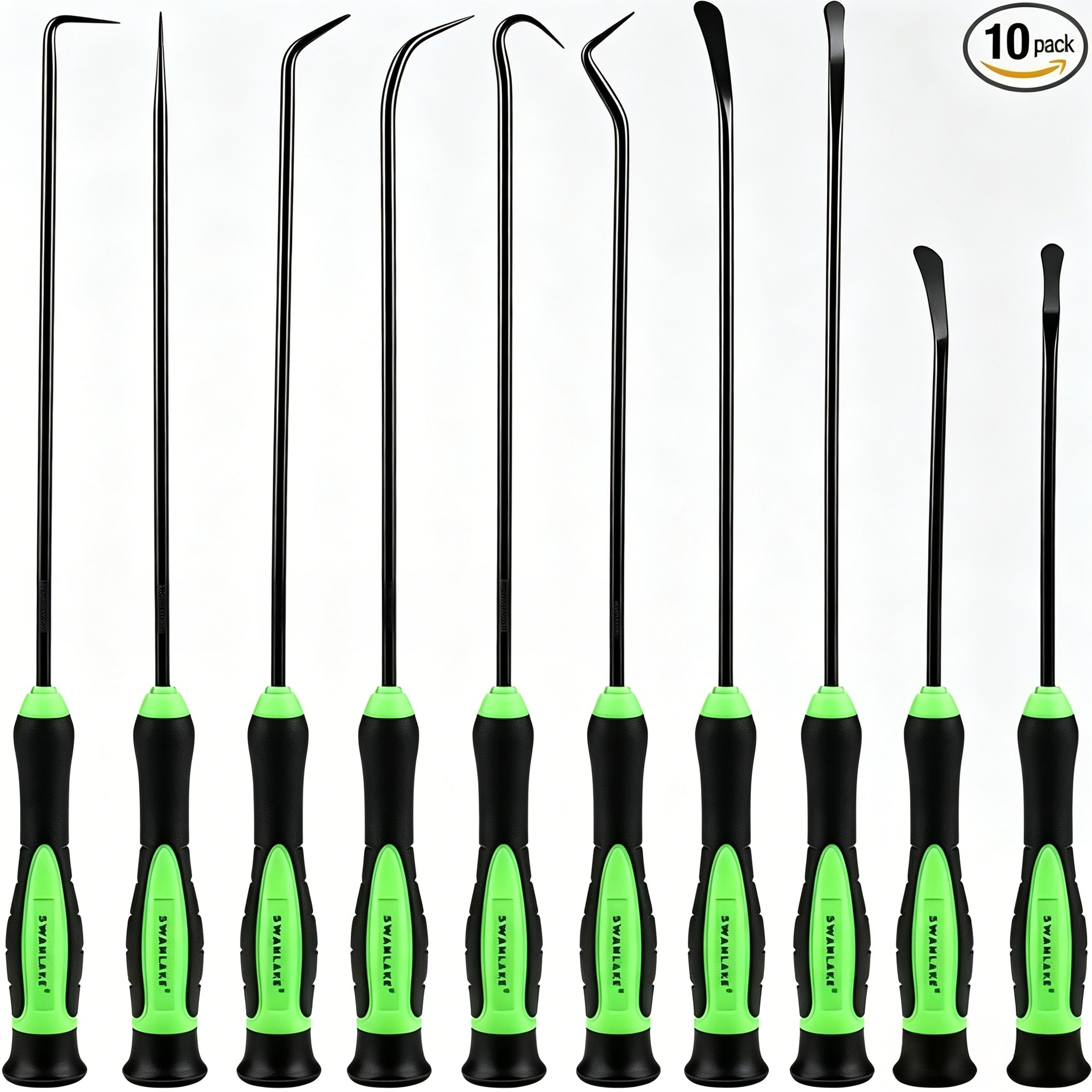 10 piece hook and pick tool set for o ring seal and gasket removal