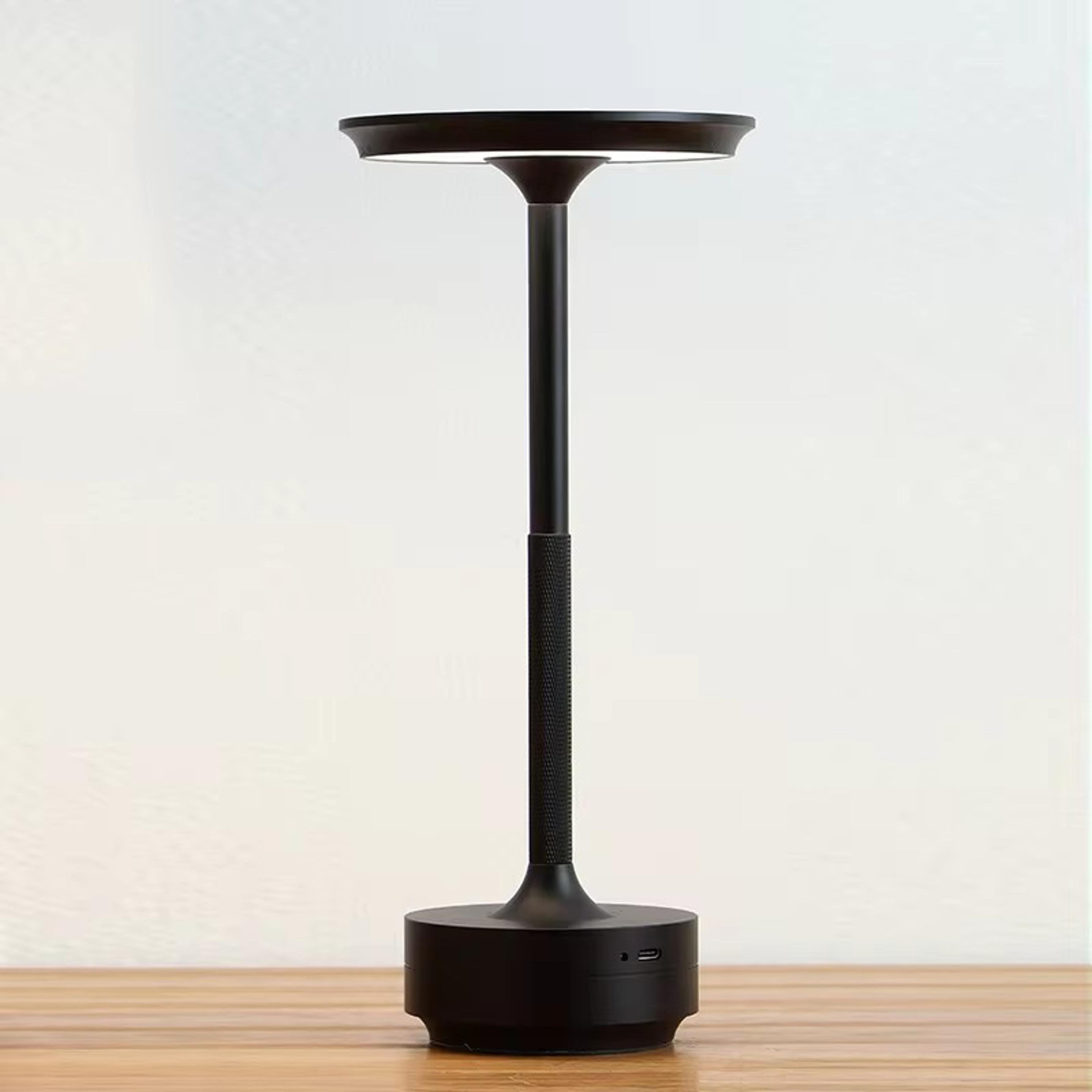 rechargeable cordless led table lamp touch control 3 color portable restaurant lamp