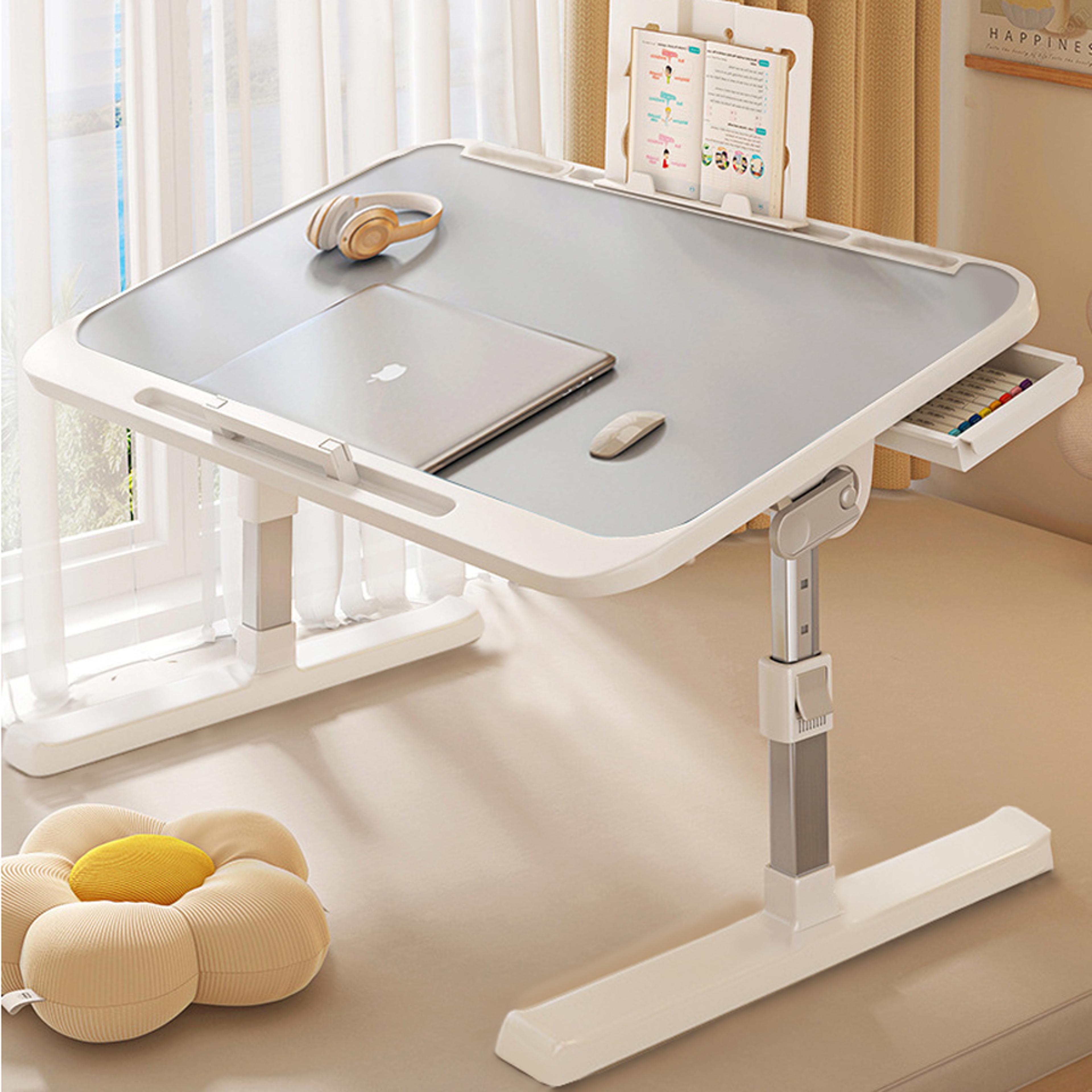 foldable laptop desk adjustable bed table portable study desk for home