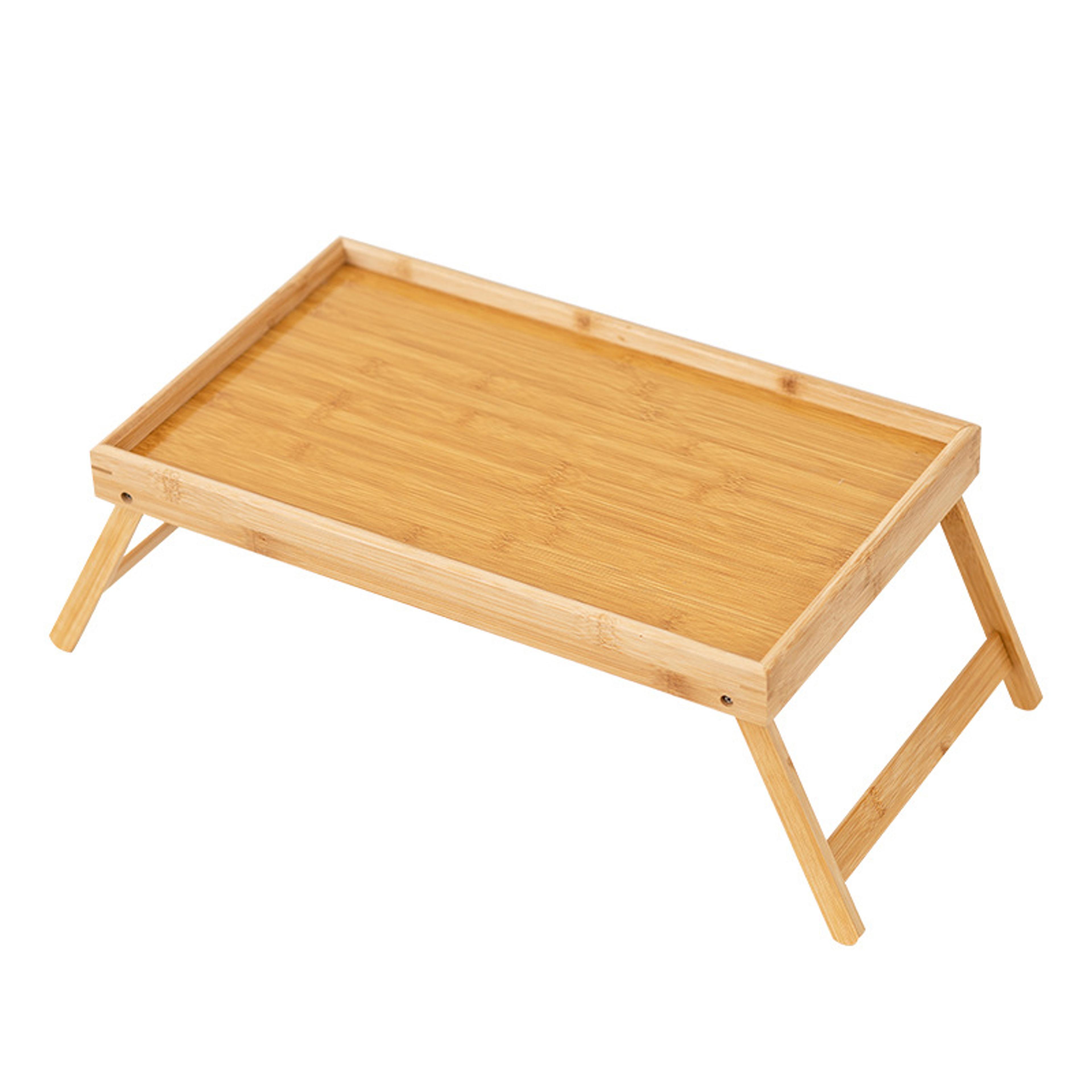 bamboo bed tray folding breakfast table portable lap desk