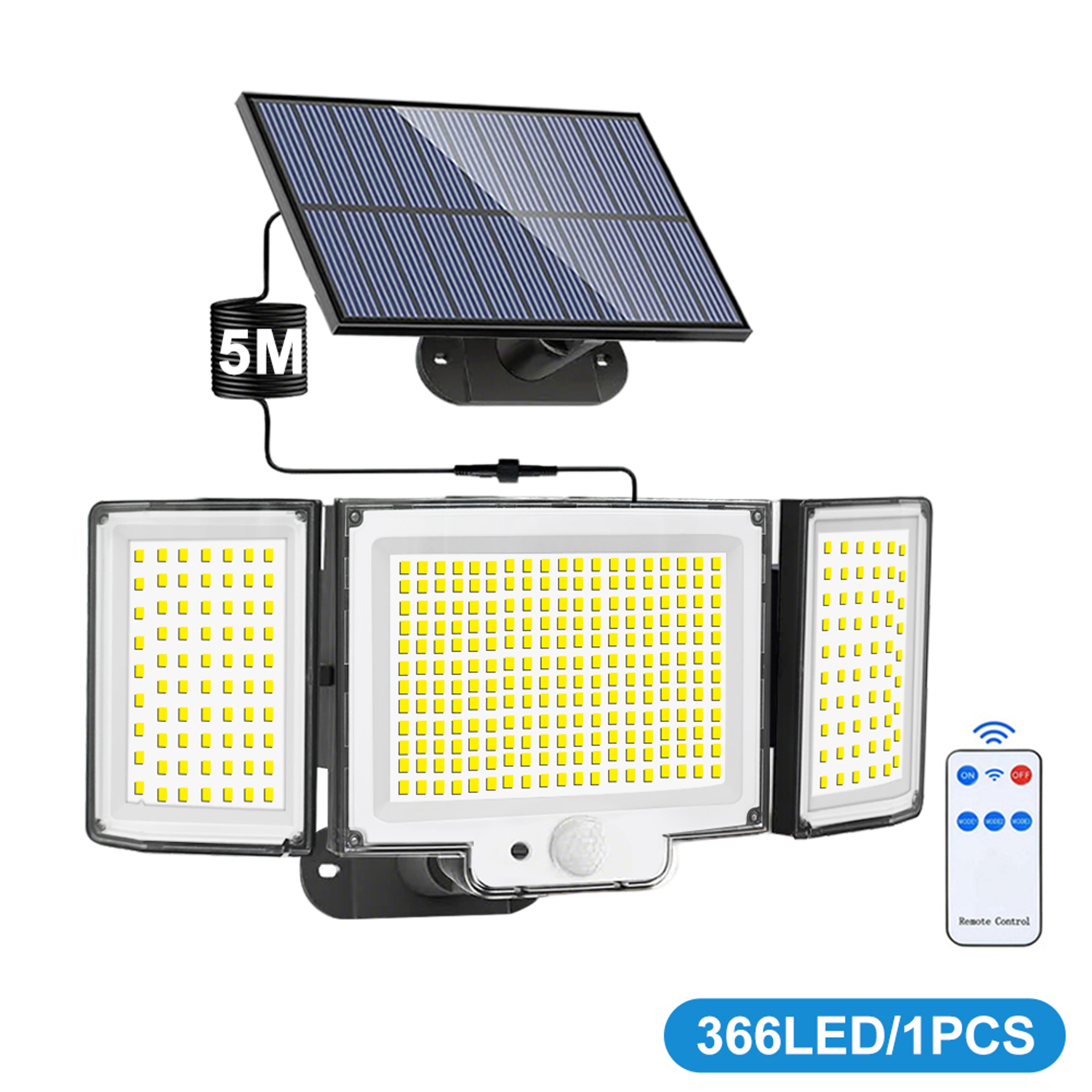 400 led solar motion sensor security light ip65 outdoor flood light