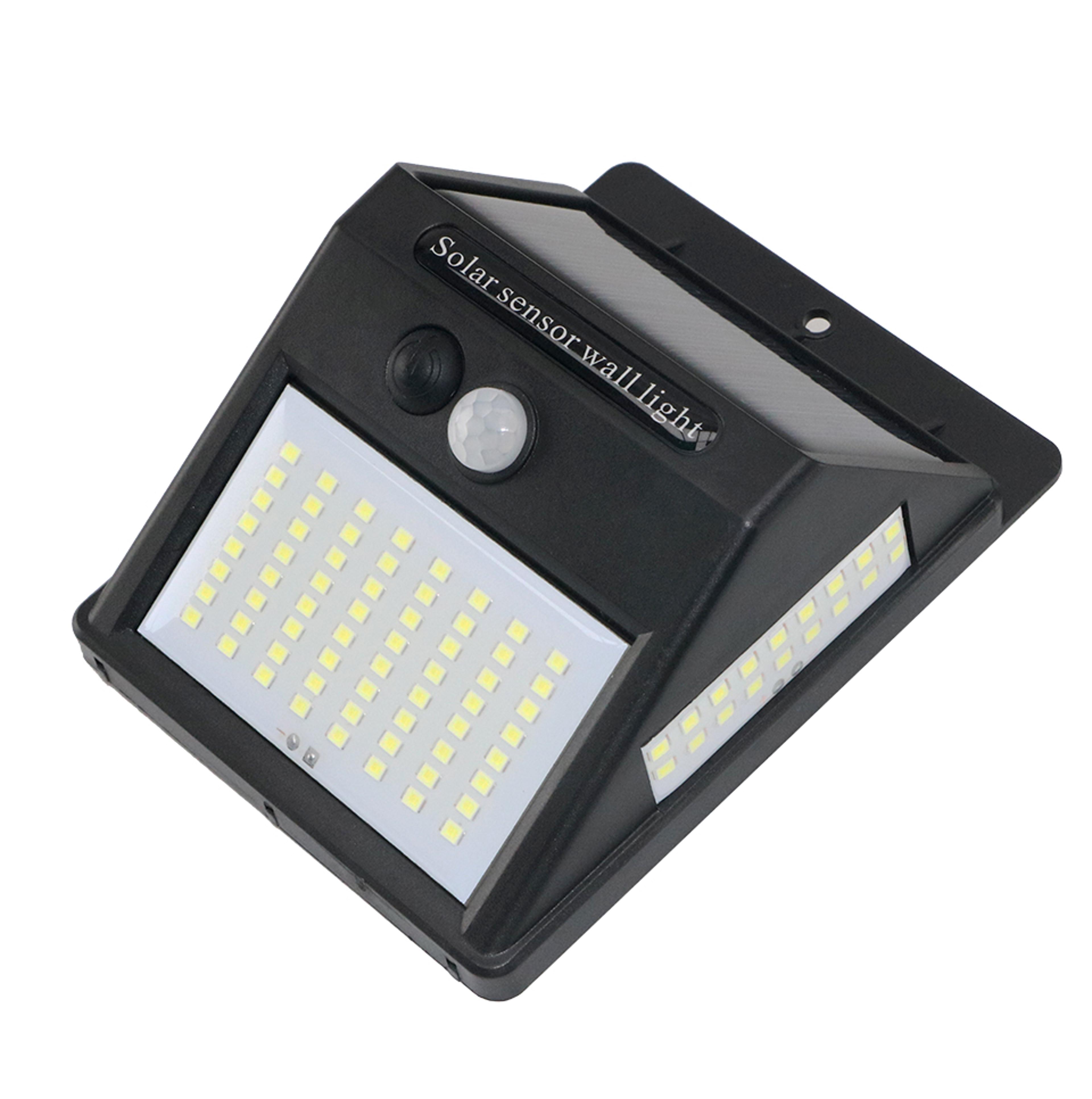100 led solar motion sensor light waterproof outdoor solar wall light for garden security