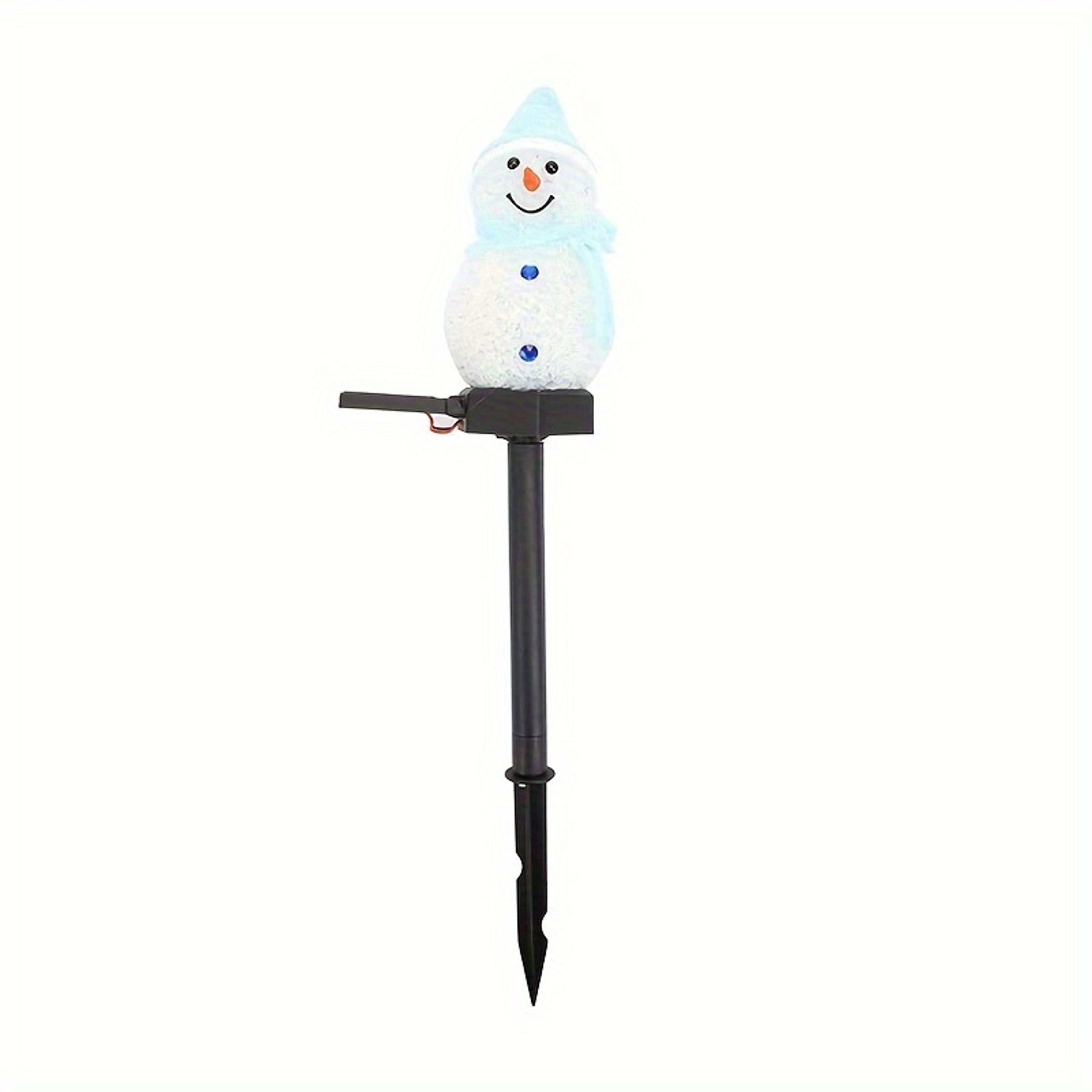 solar snowman garden light outdoor christmas pathway decoration