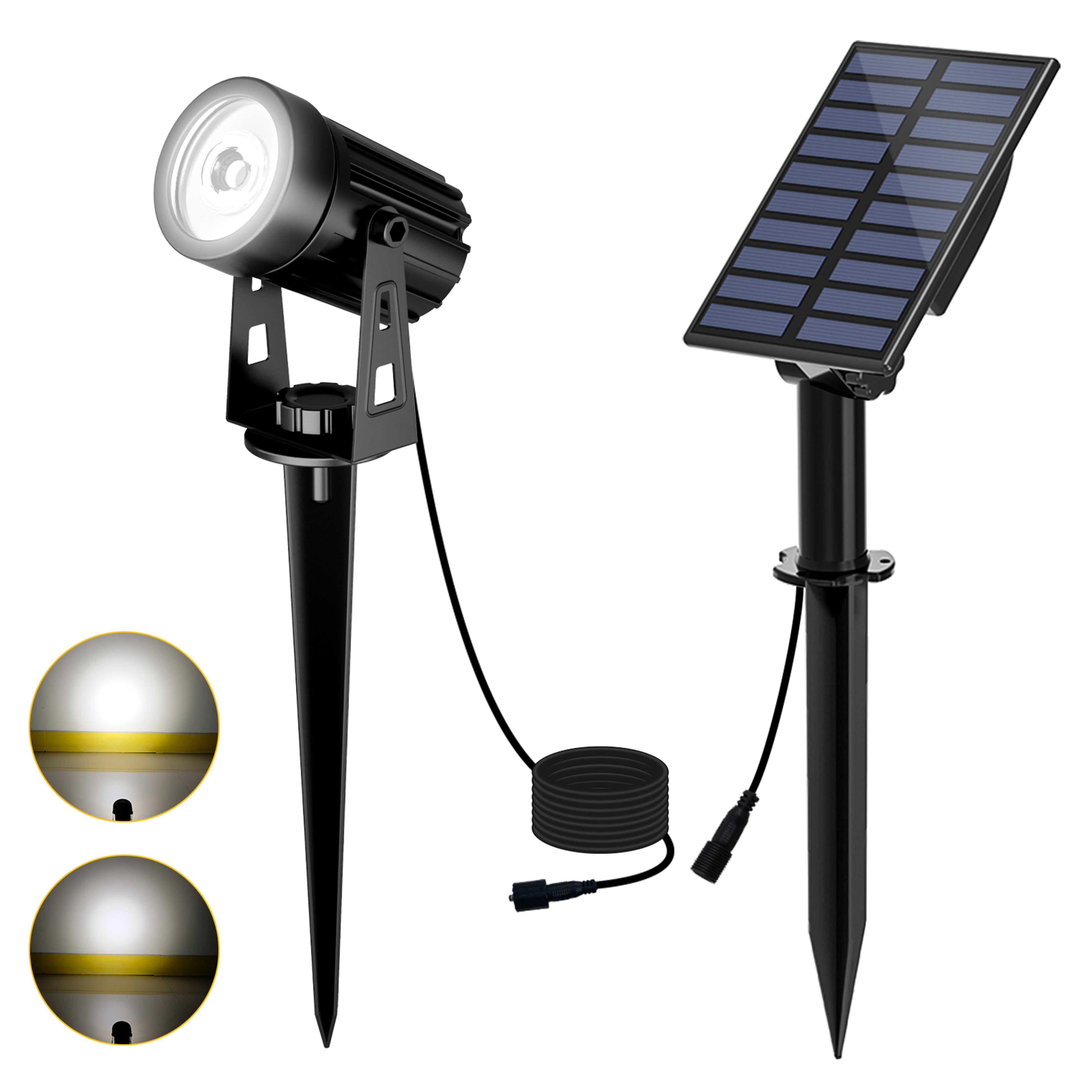 solar led outdoor spotlight ip65 waterproof garden landscape light
