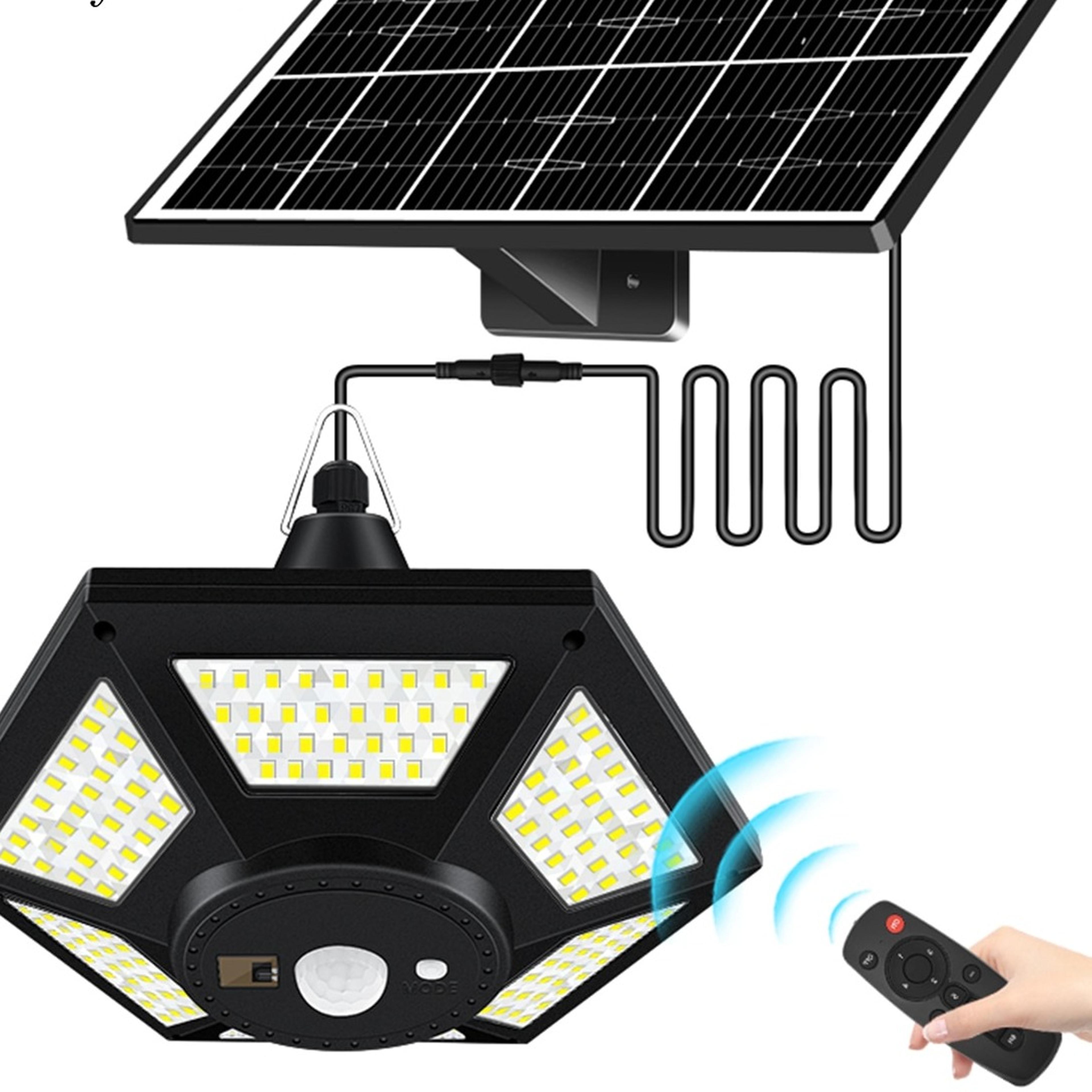180 led solar shed light with motion sensor remote control and ip65 waterproof design