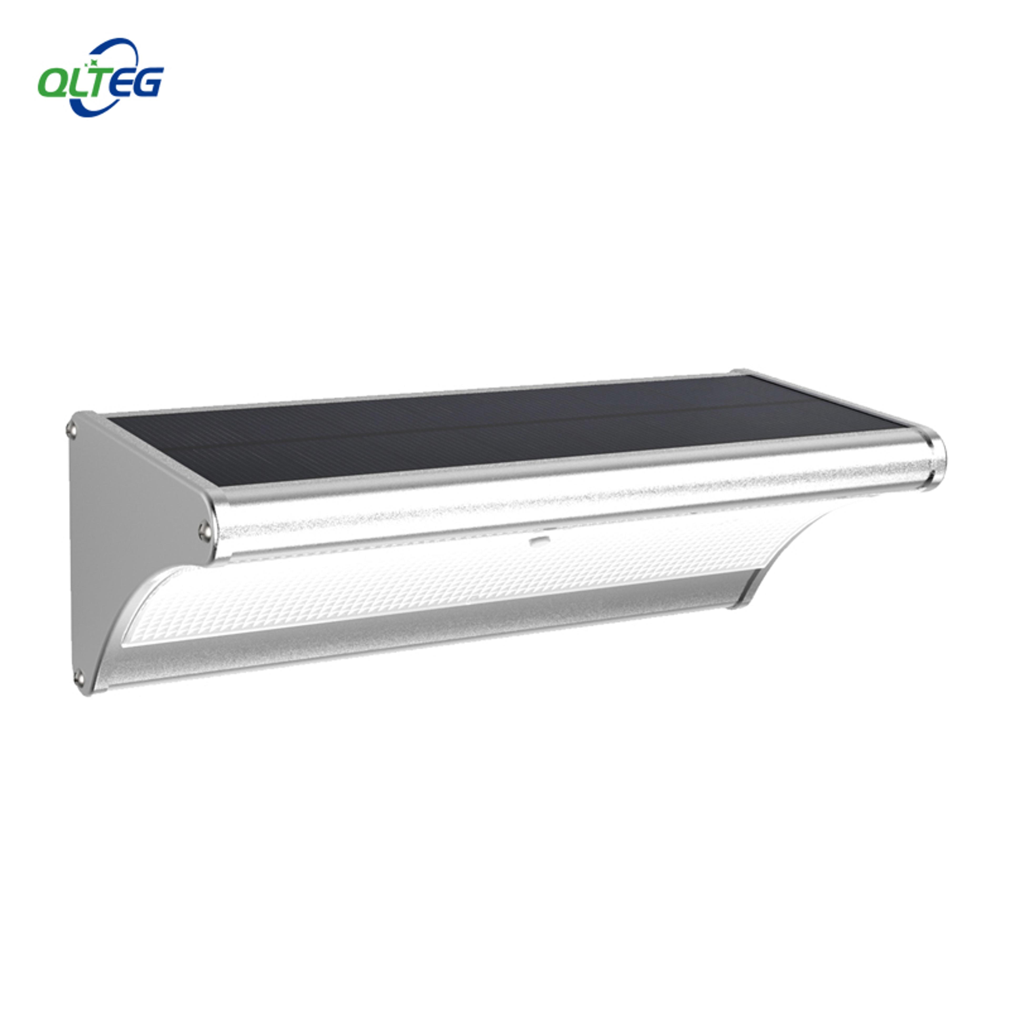 qlteg 1000lm solar motion sensor light waterproof outdoor security wall lamp