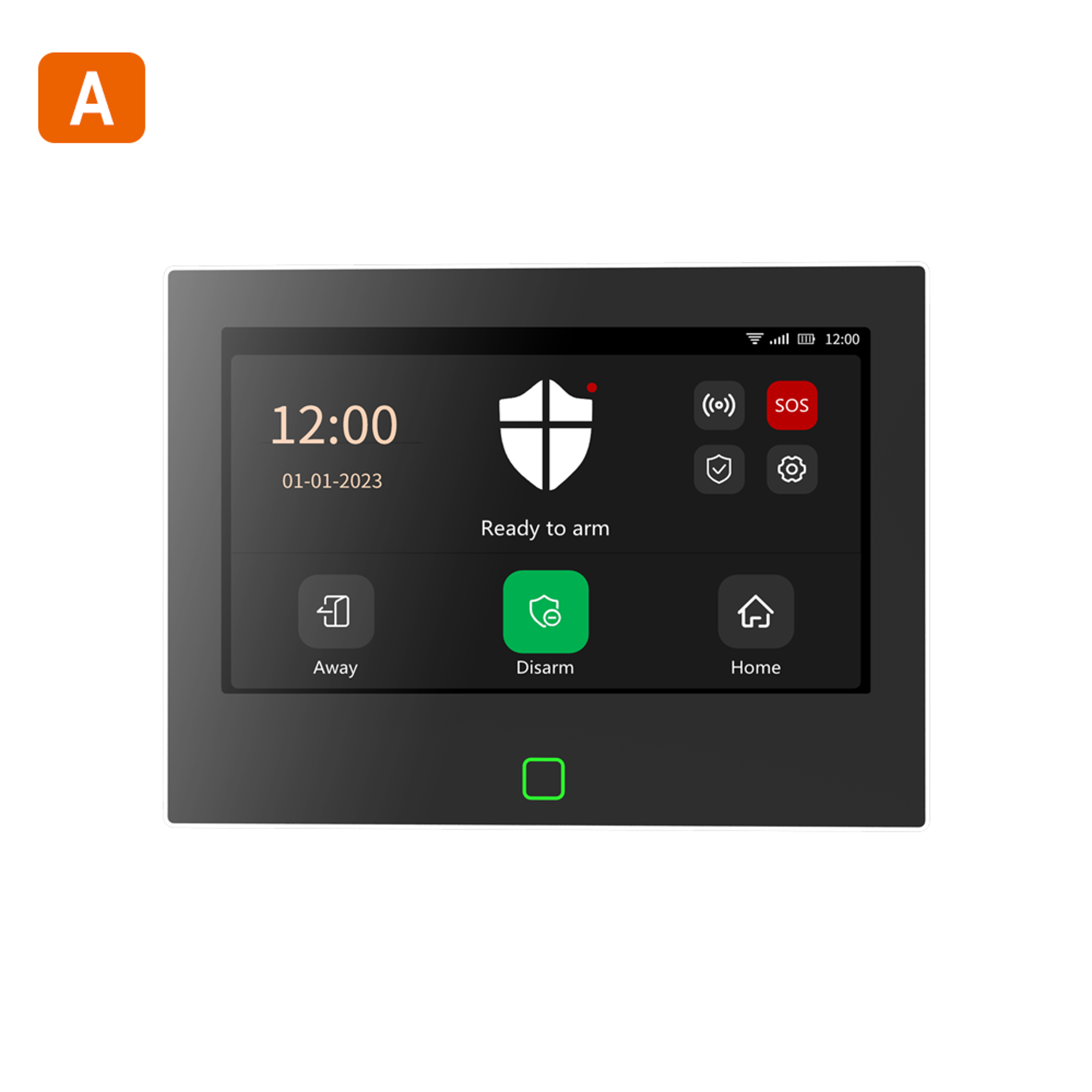 staniot 7 inch wifi 4g home alarm system with 115db siren and 5000mah battery
