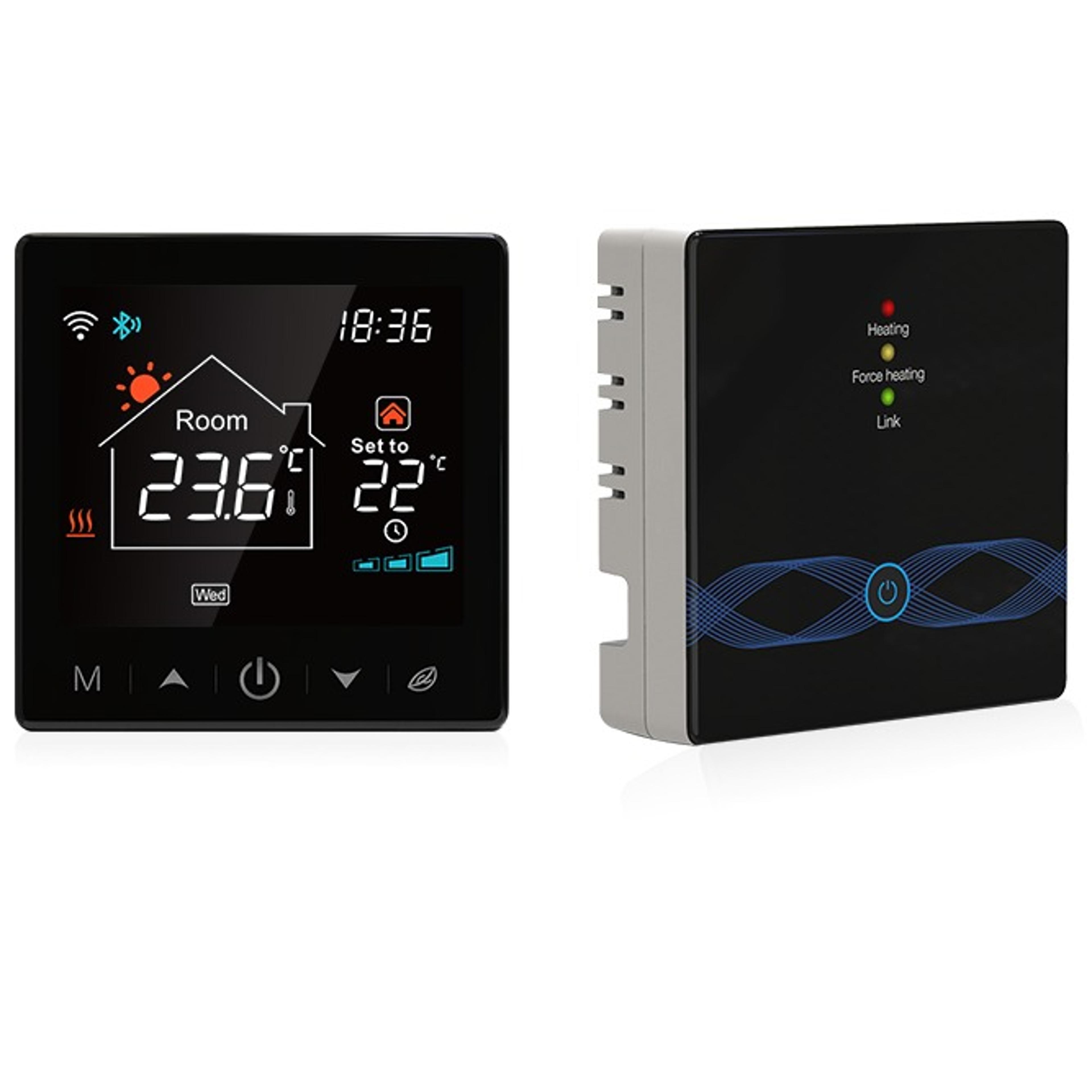 smart wifi thermostat rf433 wireless boiler thermostat with tuya voice control