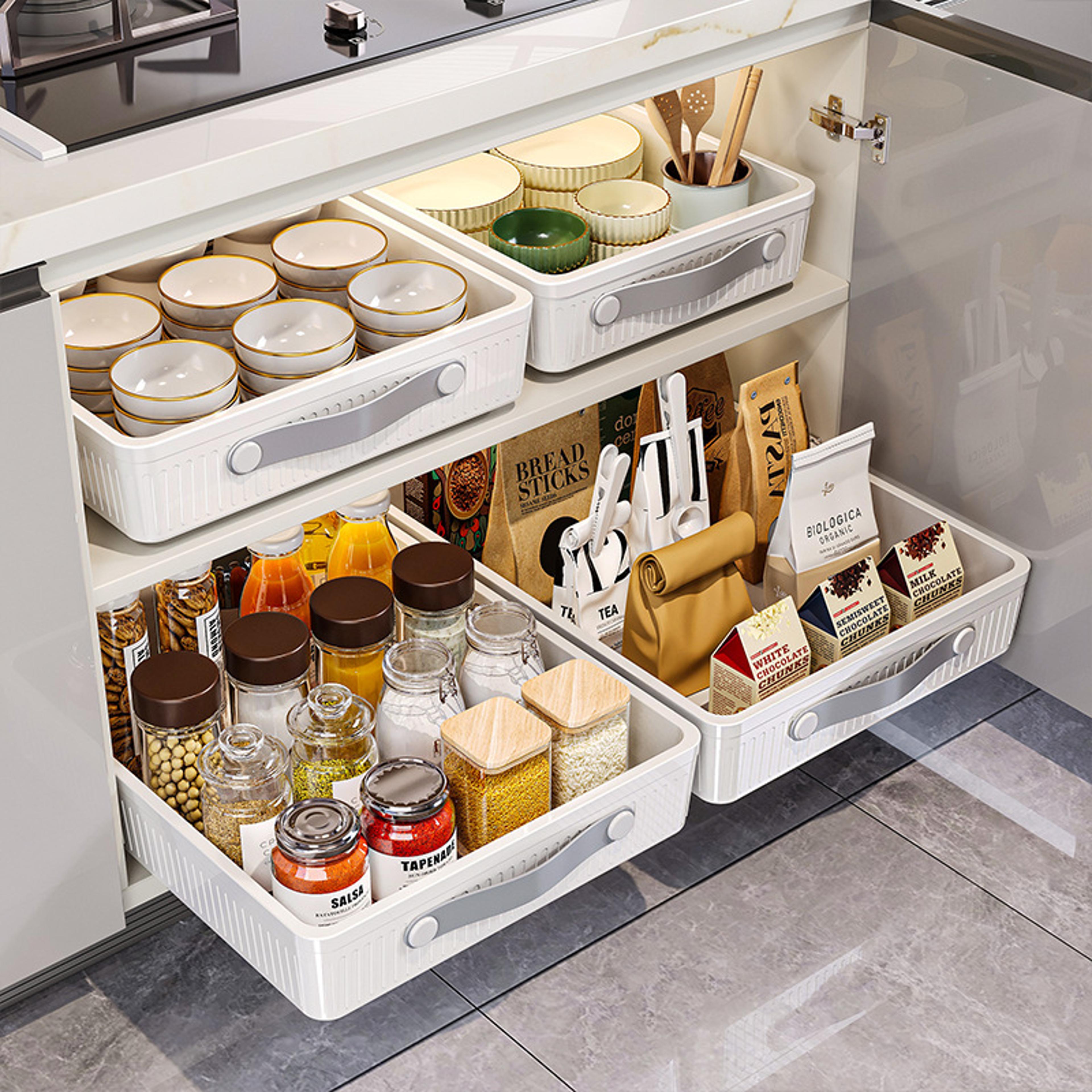 pull out cabinet organizer slide out cabinet drawer kitchen storage rack