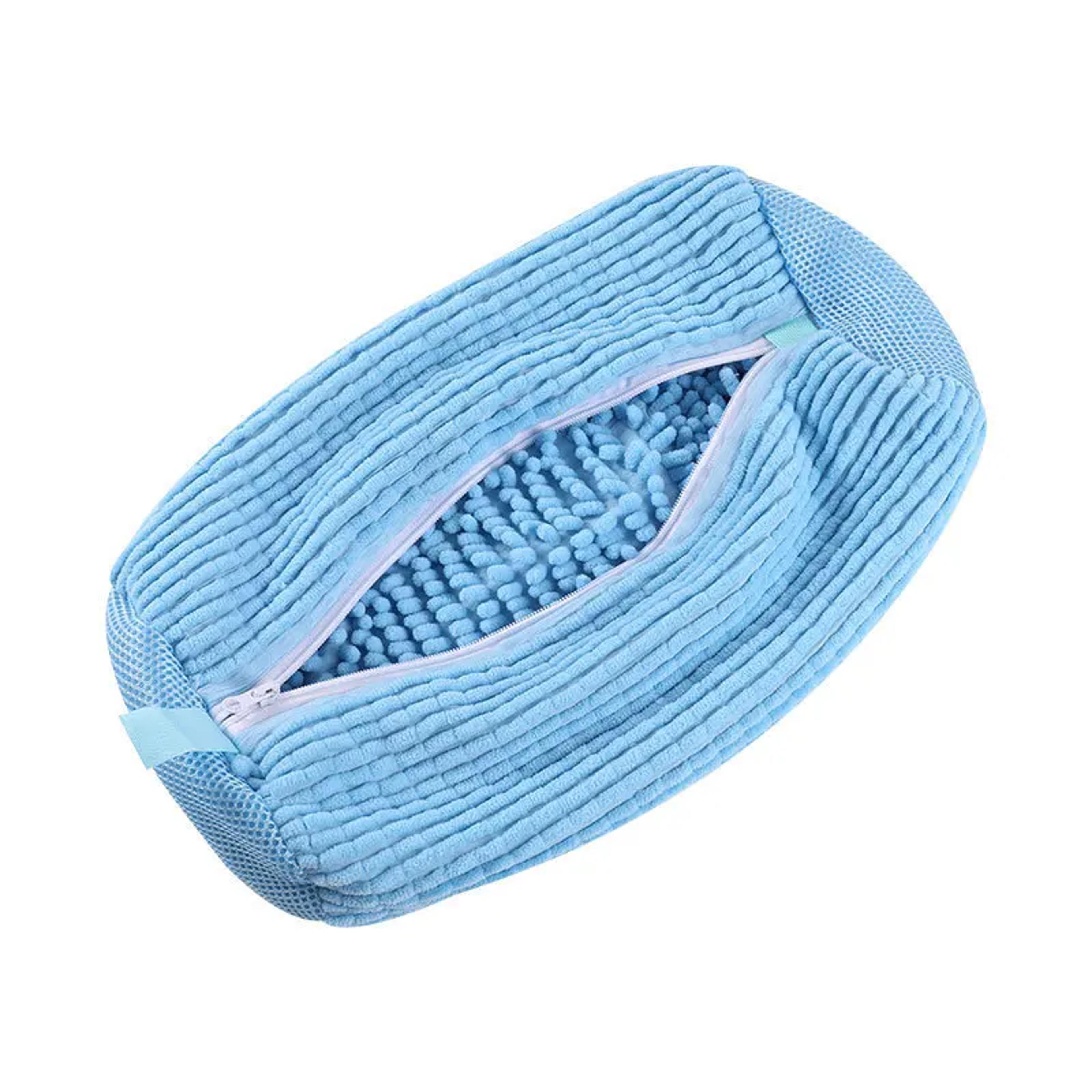padded shoe washing bag washing machine shoe protector with zipper and drying hook