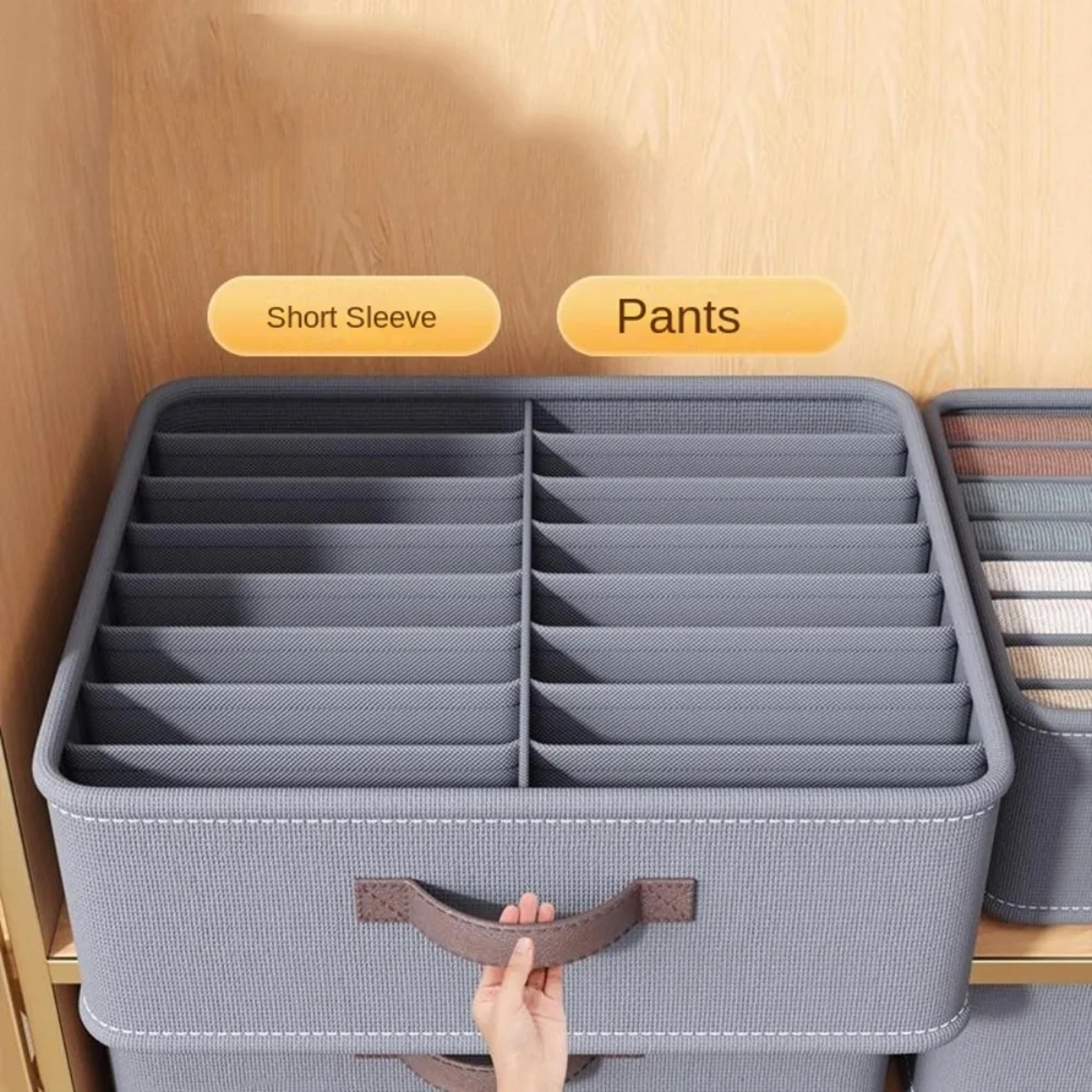 foldable wardrobe clothes organizer with pp board sweater t shirt and pants storage box