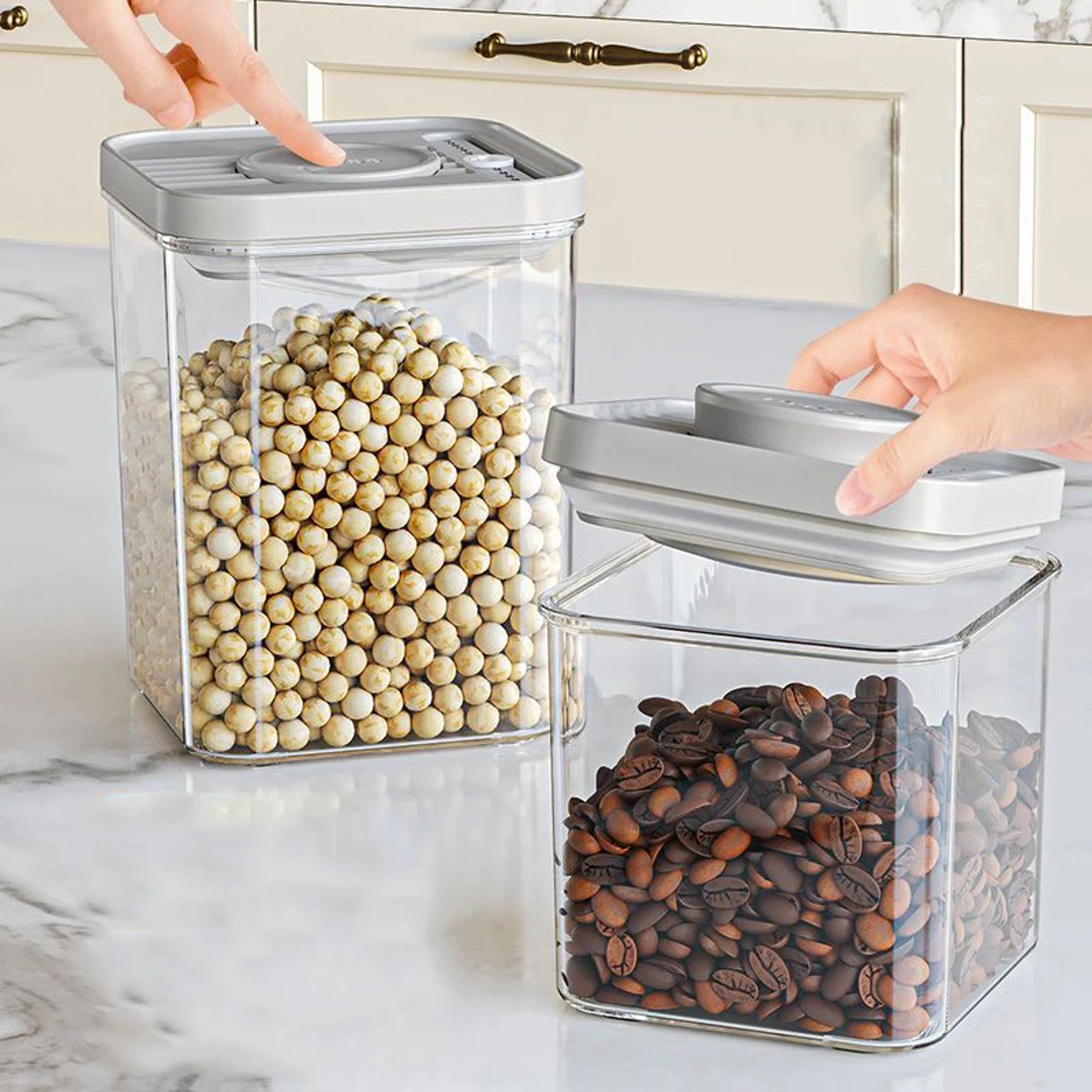 airtight food storage containers bpa free stackable pantry storage for cereal flour sugar
