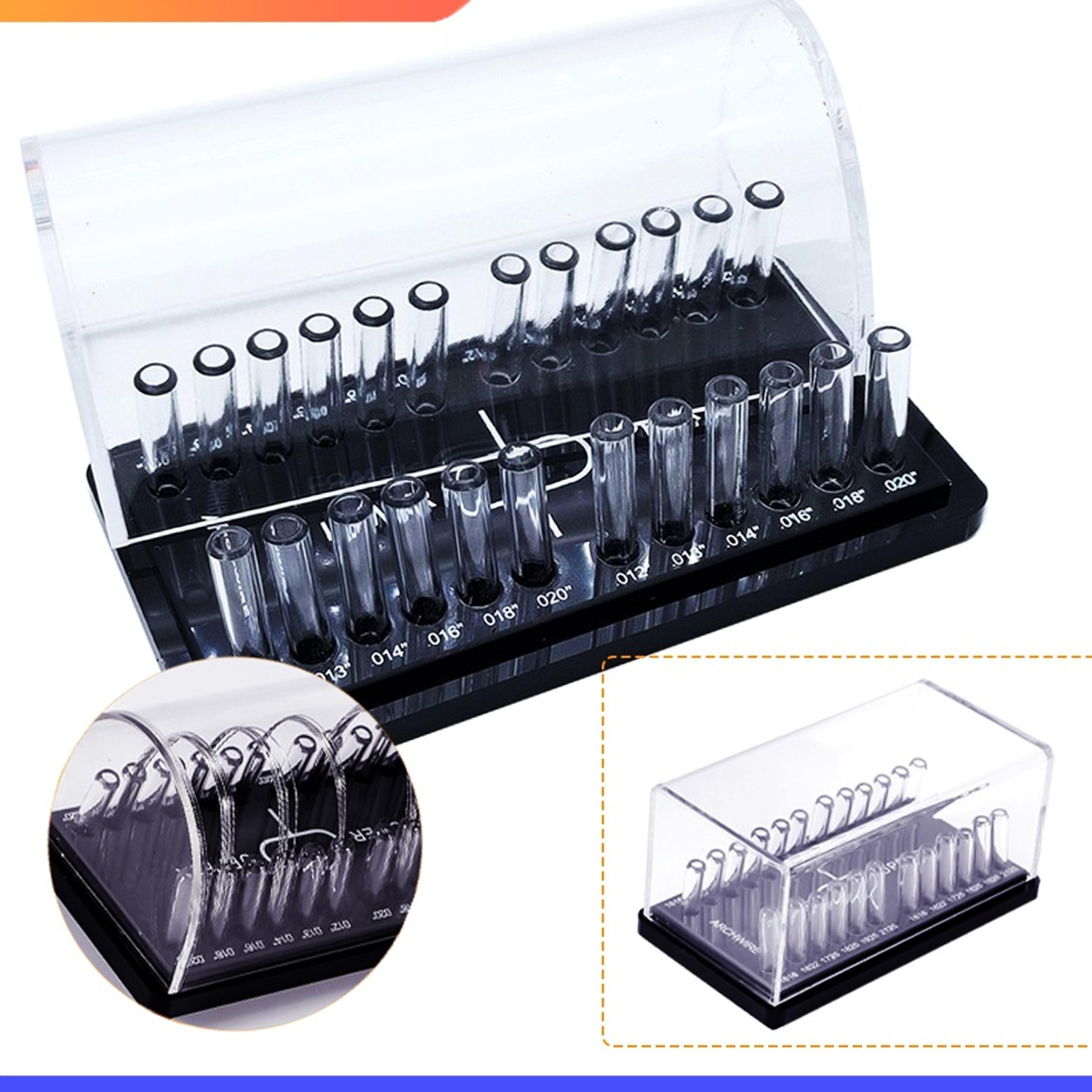 dental acrylic archwire organizer orthodontic wire storage box with clear cover