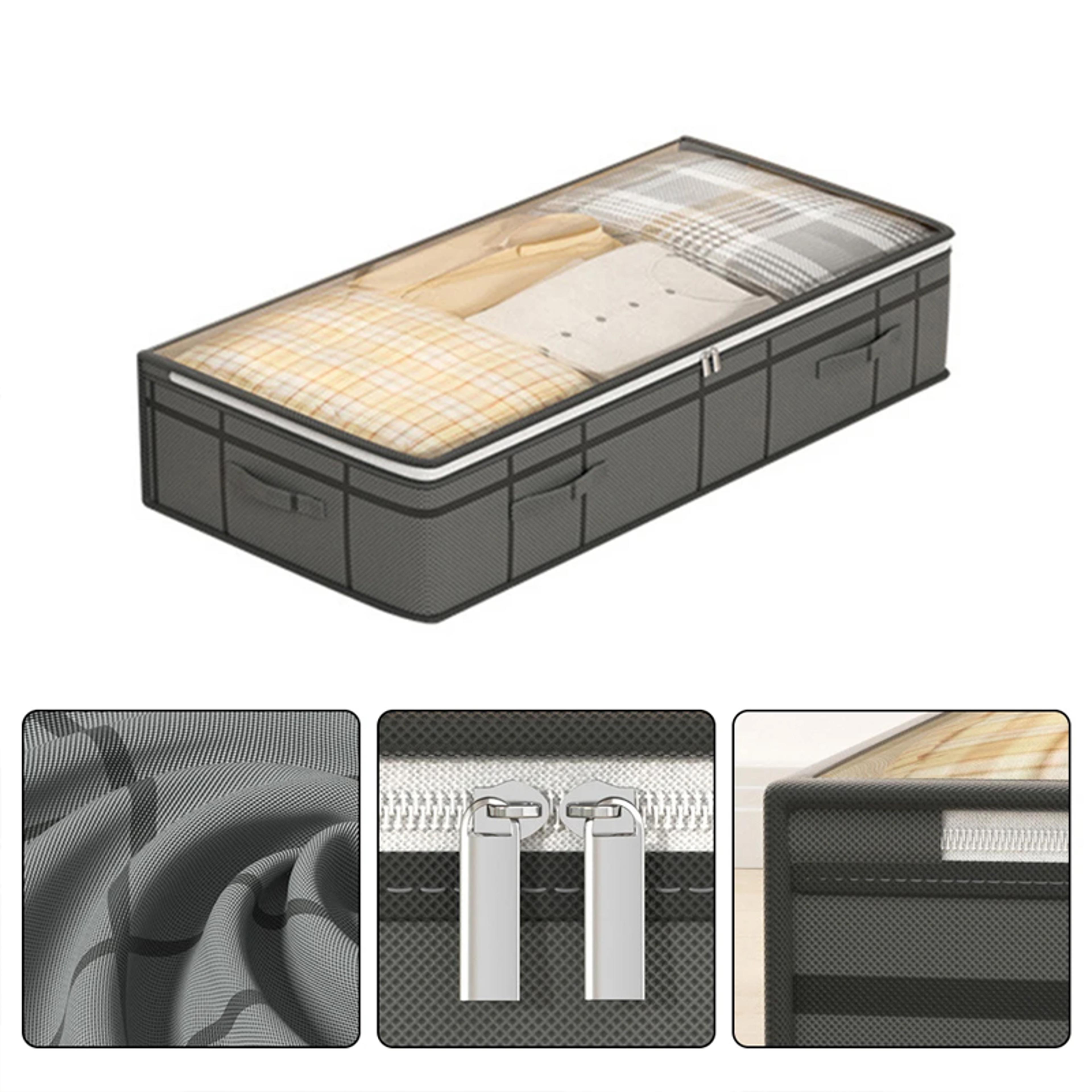 foldable under bed storage bag large capacity clothes and blanket organizer