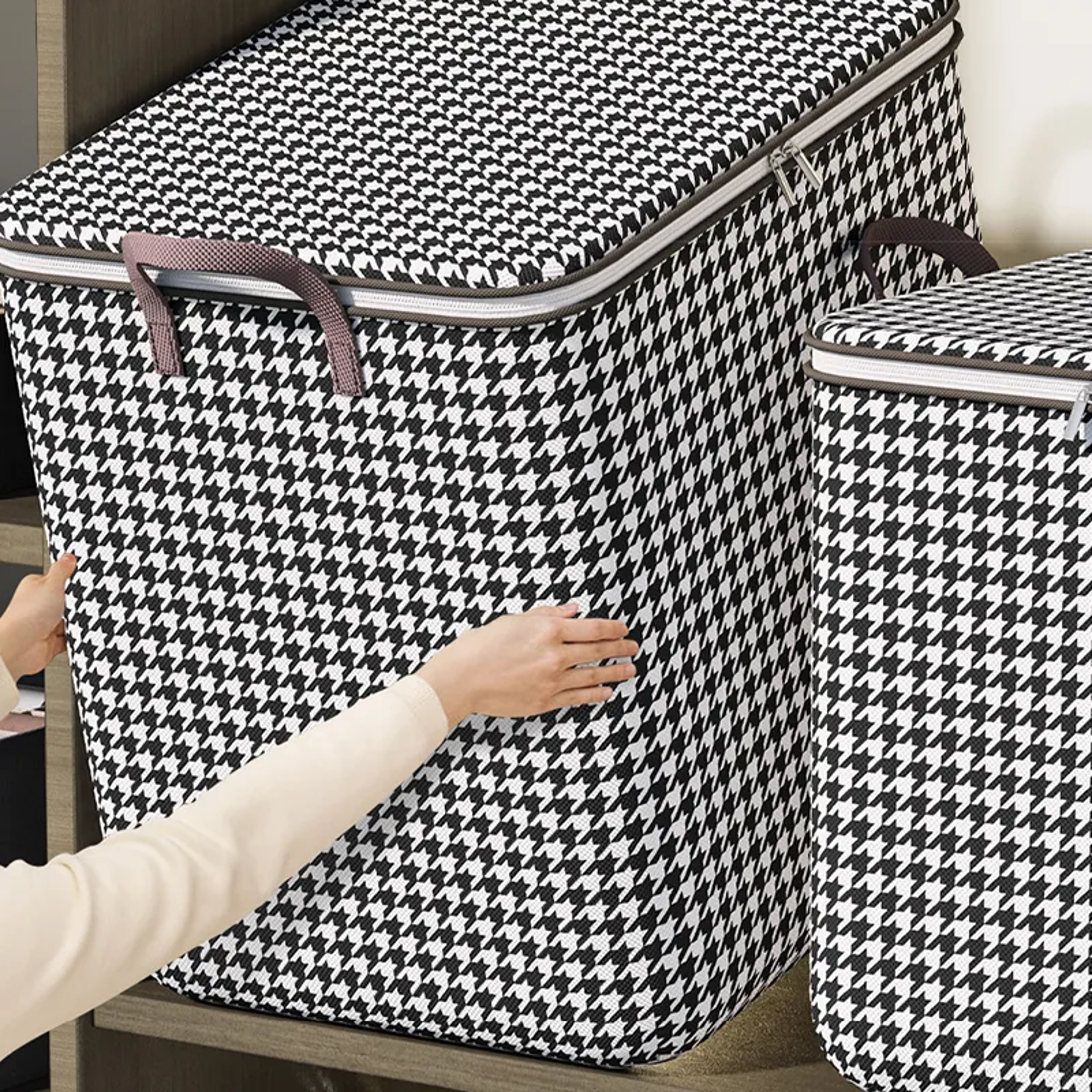 large quilt storage bag foldable non woven bedding and wardrobe organizer