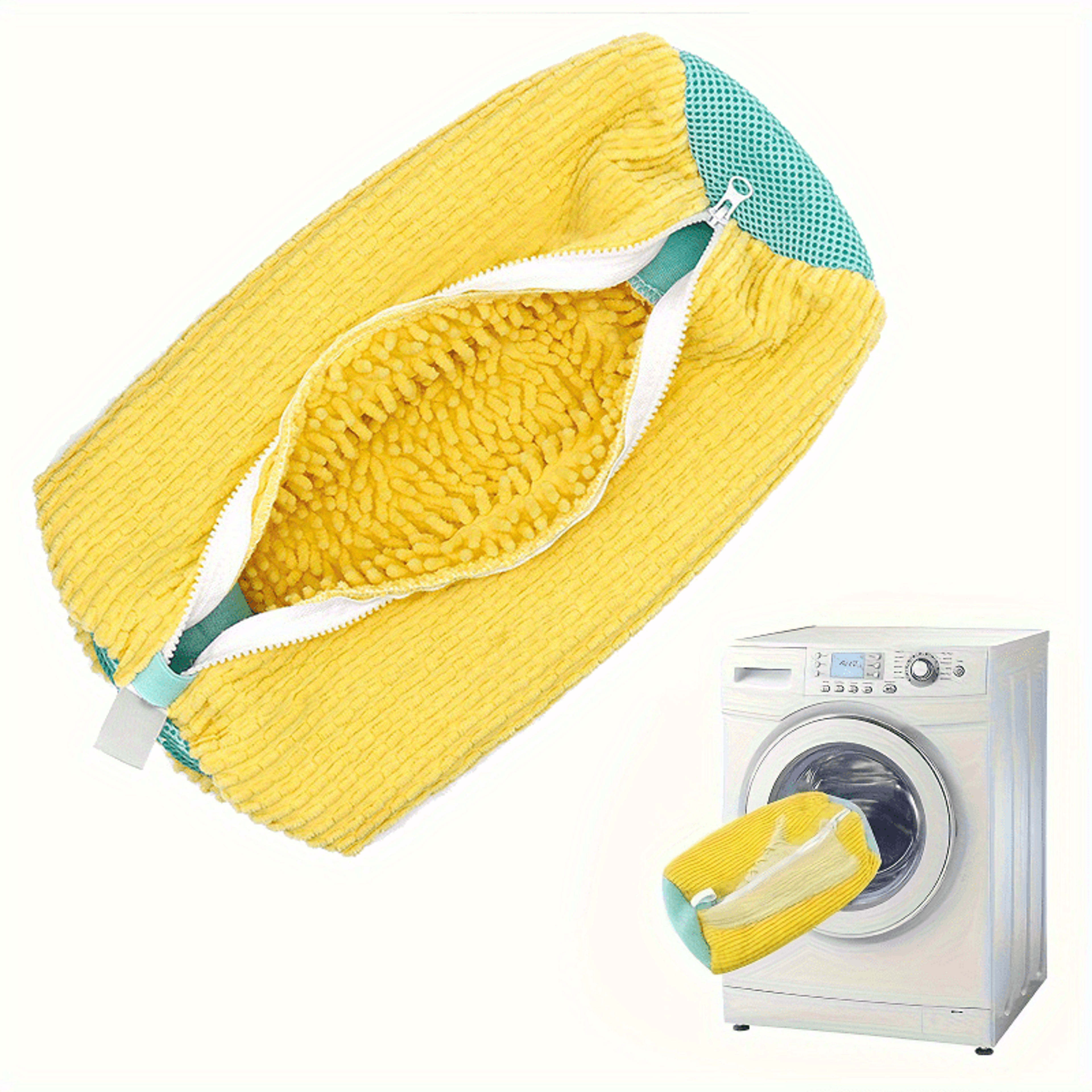 shoe wash bag sneaker laundry bag with soft fluff lining and zipper