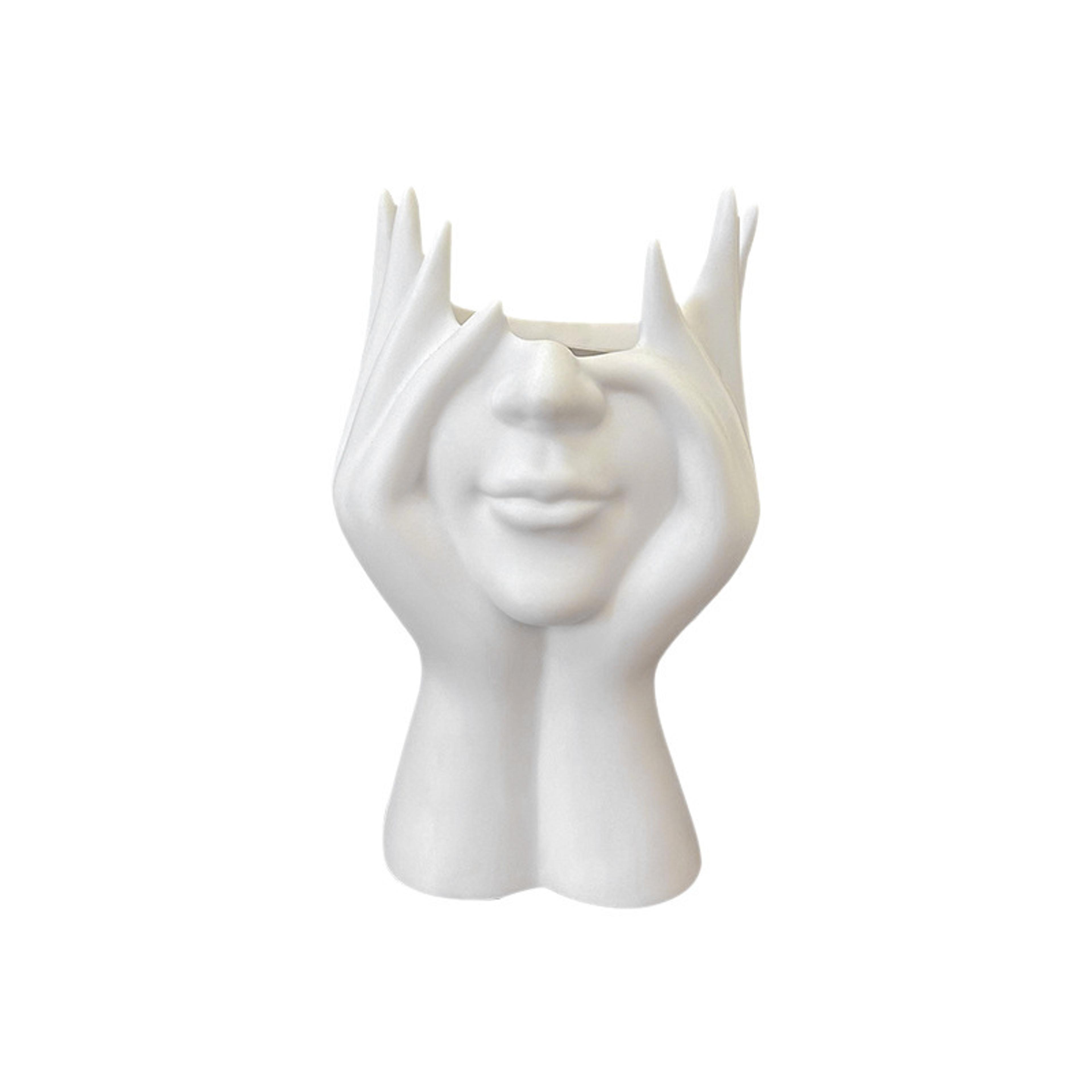 creative human body pen holder makeup brush holder artistic desktop organizer