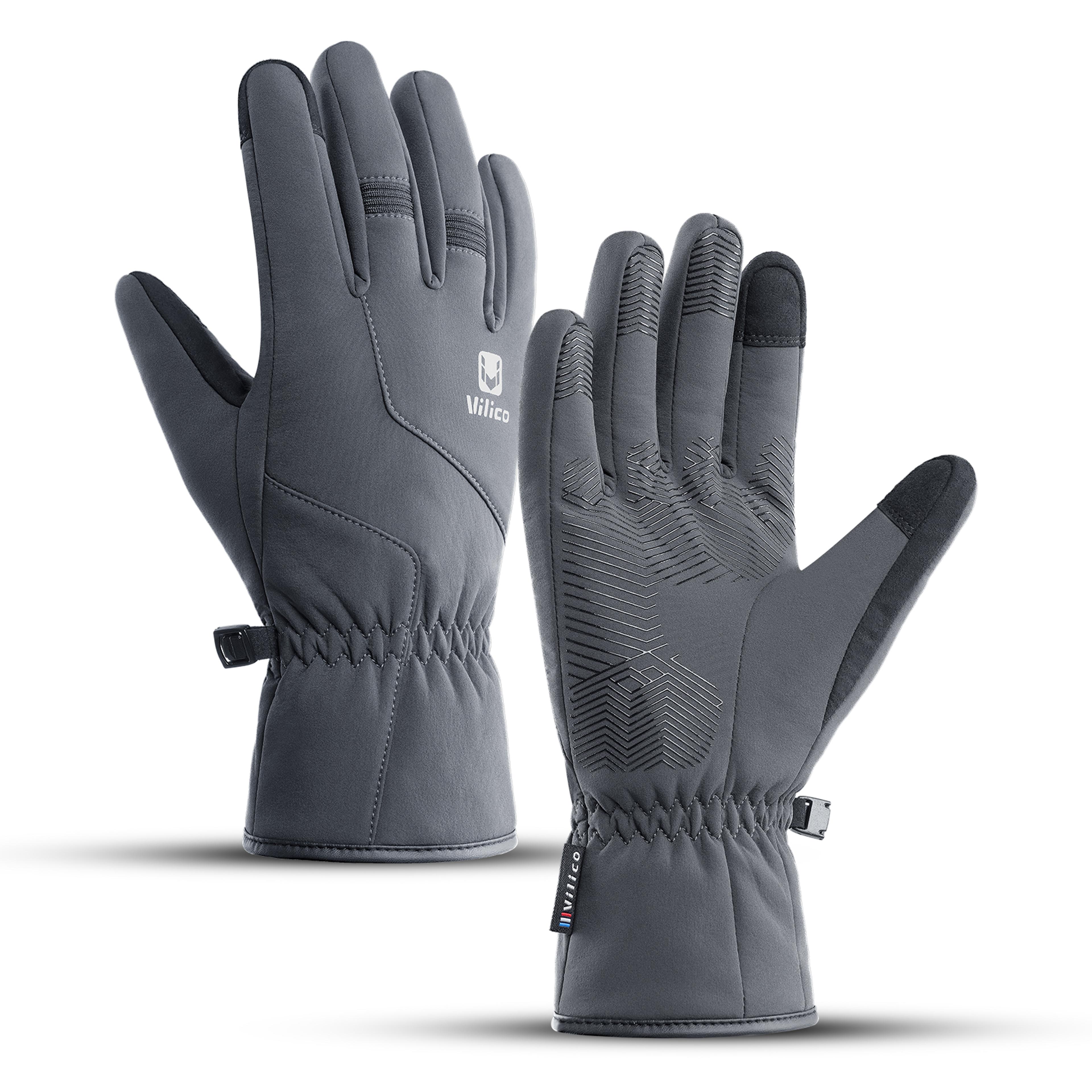 waterproof winter touchscreen gloves warm non slip thermal cycling gloves