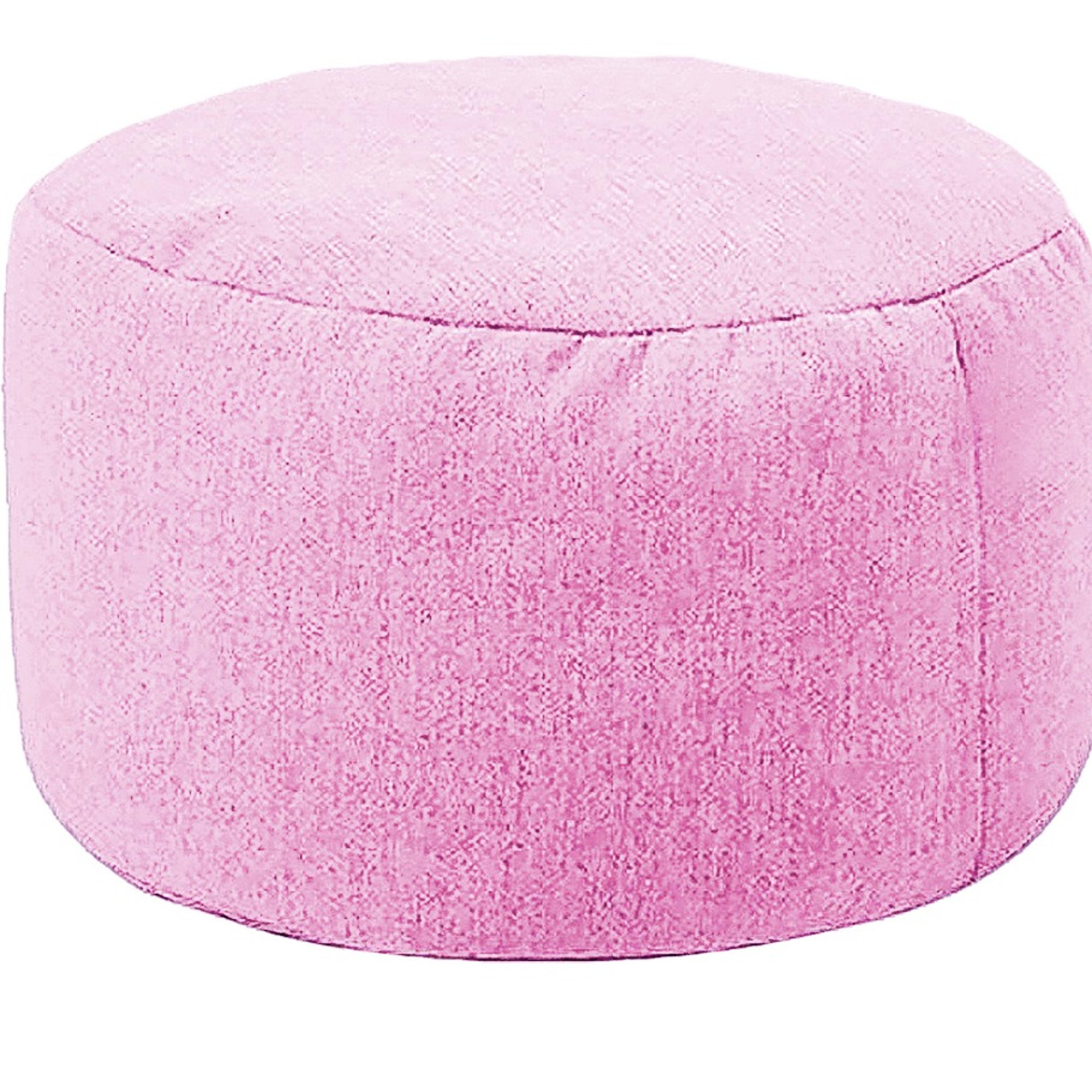 round linen bean bag ottoman footstool with filling