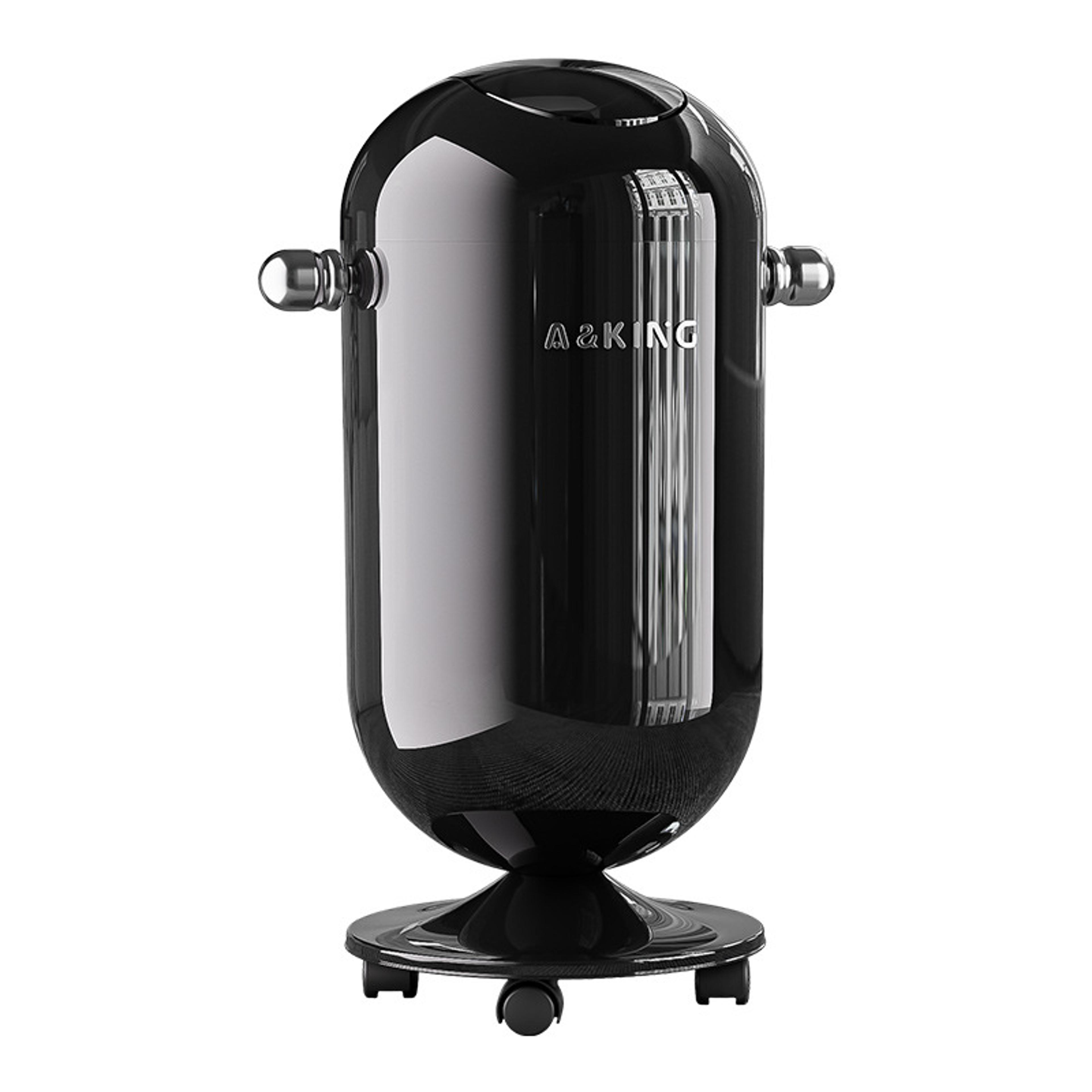 touch free stainless steel trash can with floating lid and large capacity tall design