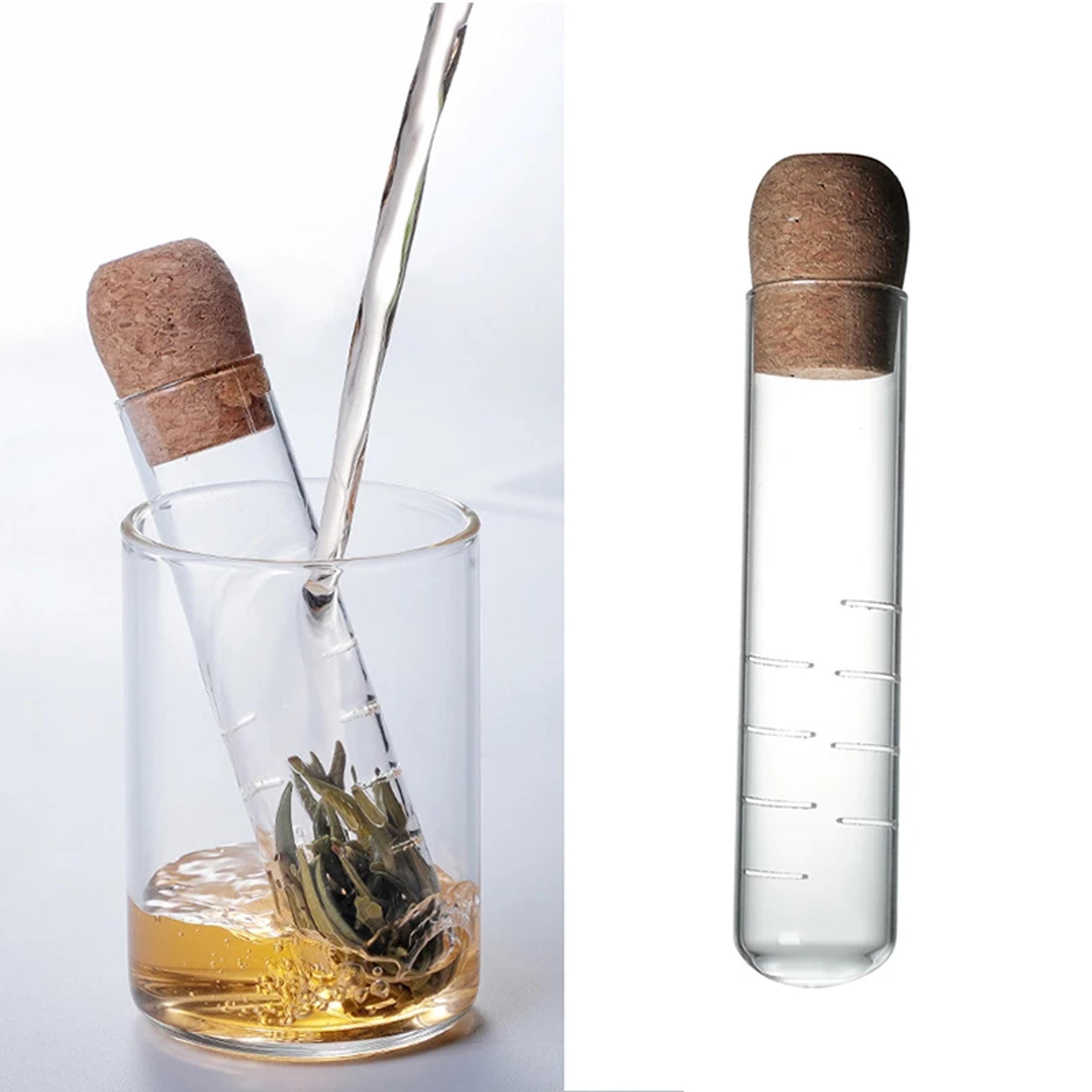 glass tea infuser for loose leaf tea herbs and spices