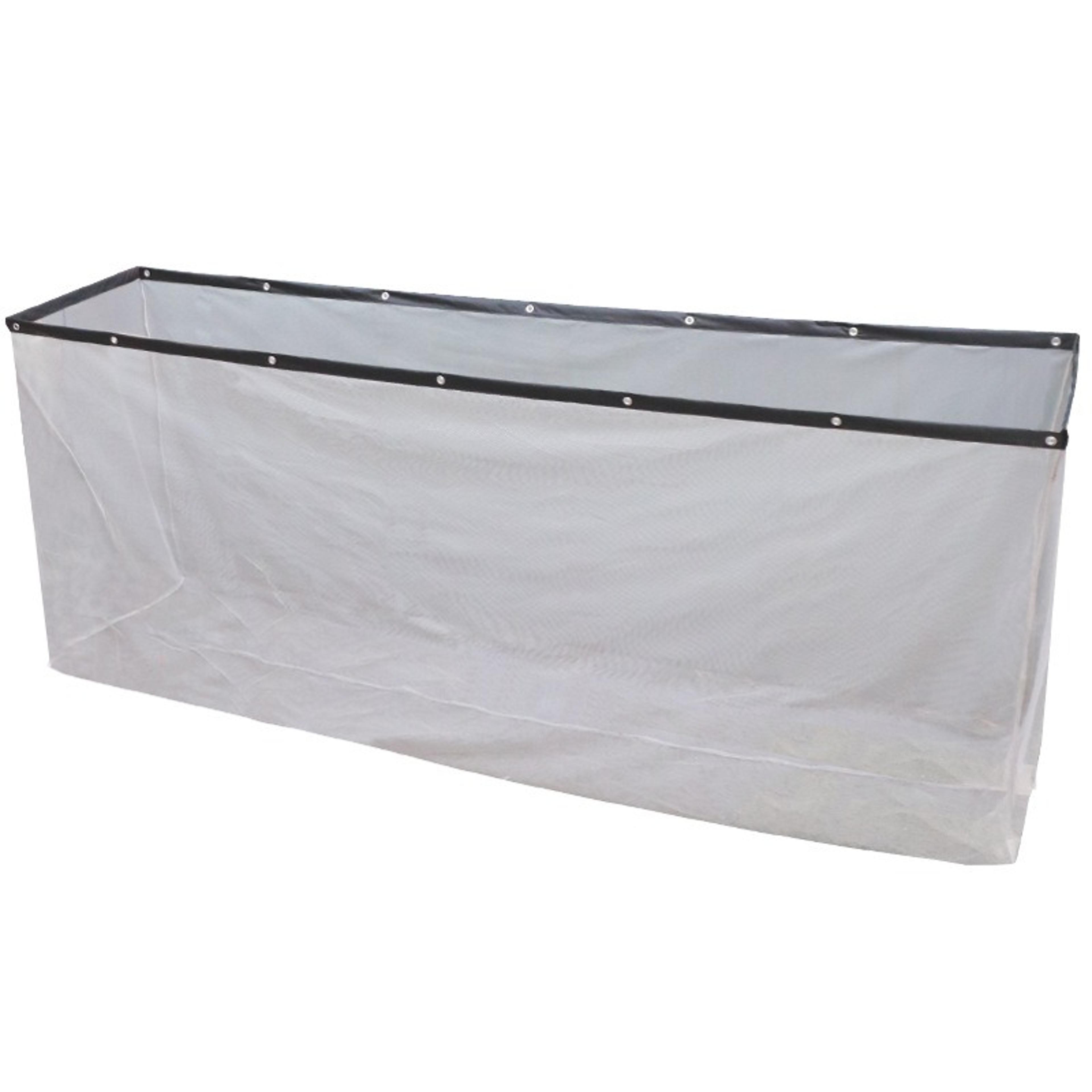 anti-drop mesh balcony clothes drying cover with telescopic high-rise design
