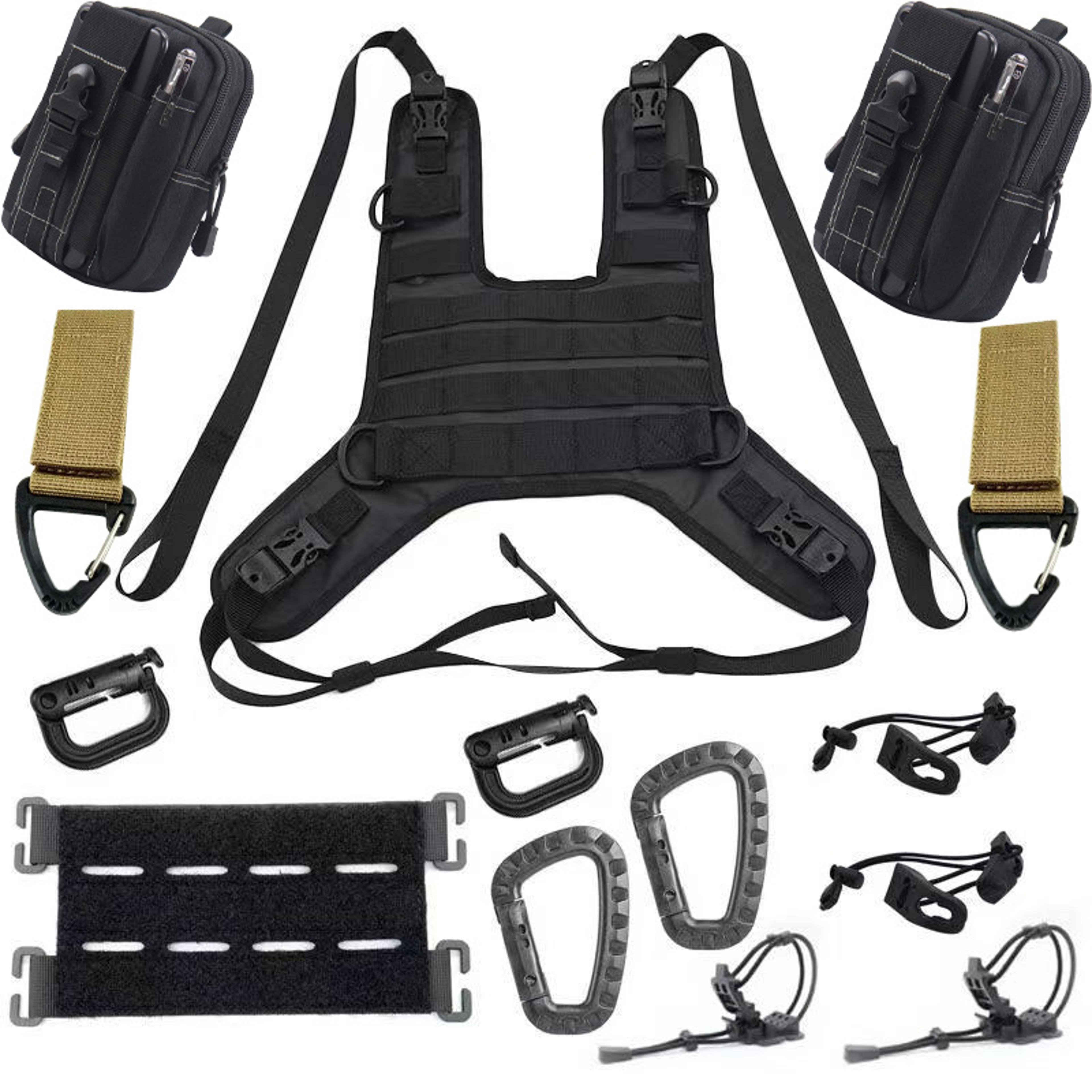 universal motorcycle tank bag base for off-road tank vest setups