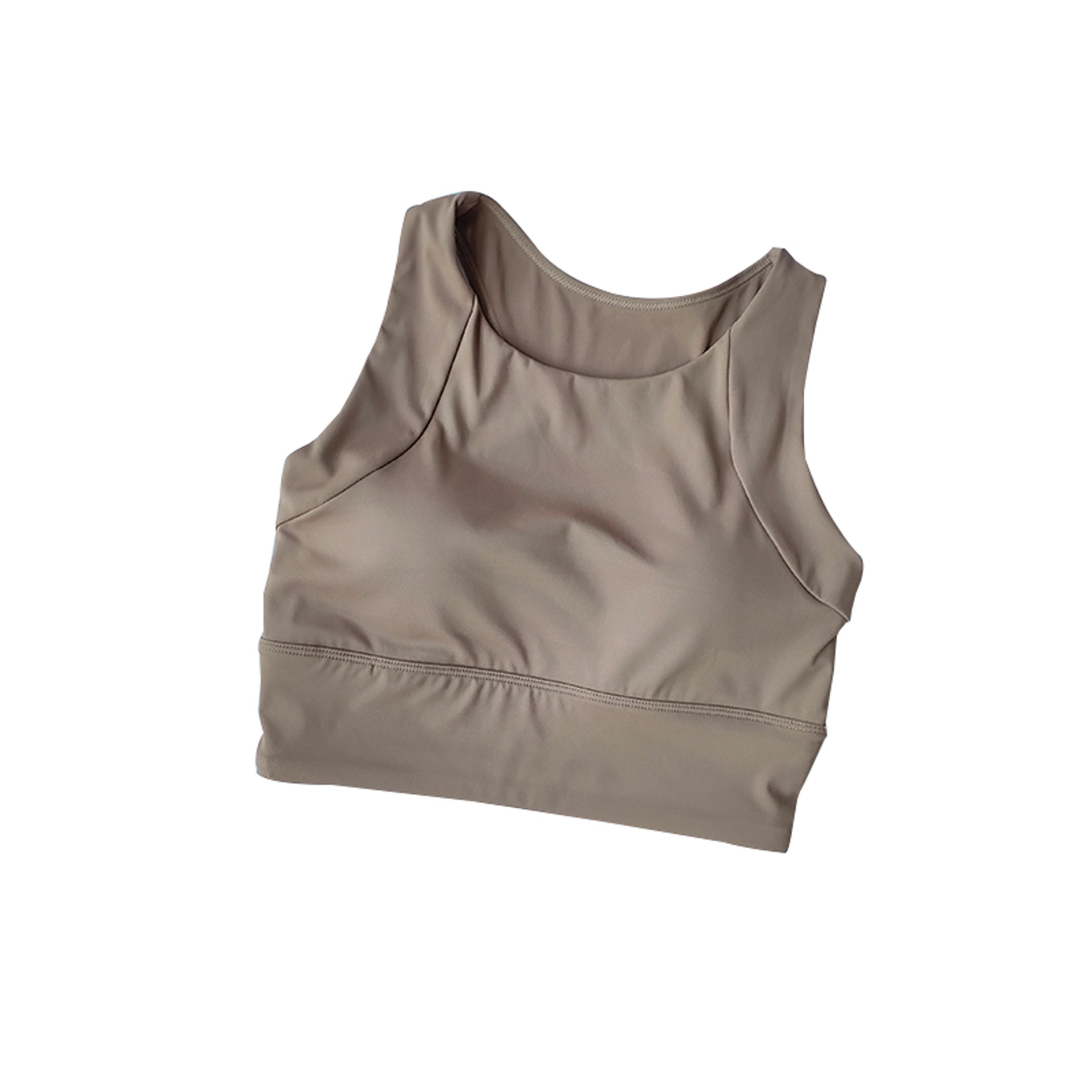 full cup sports bra breathable polyester running and gym support