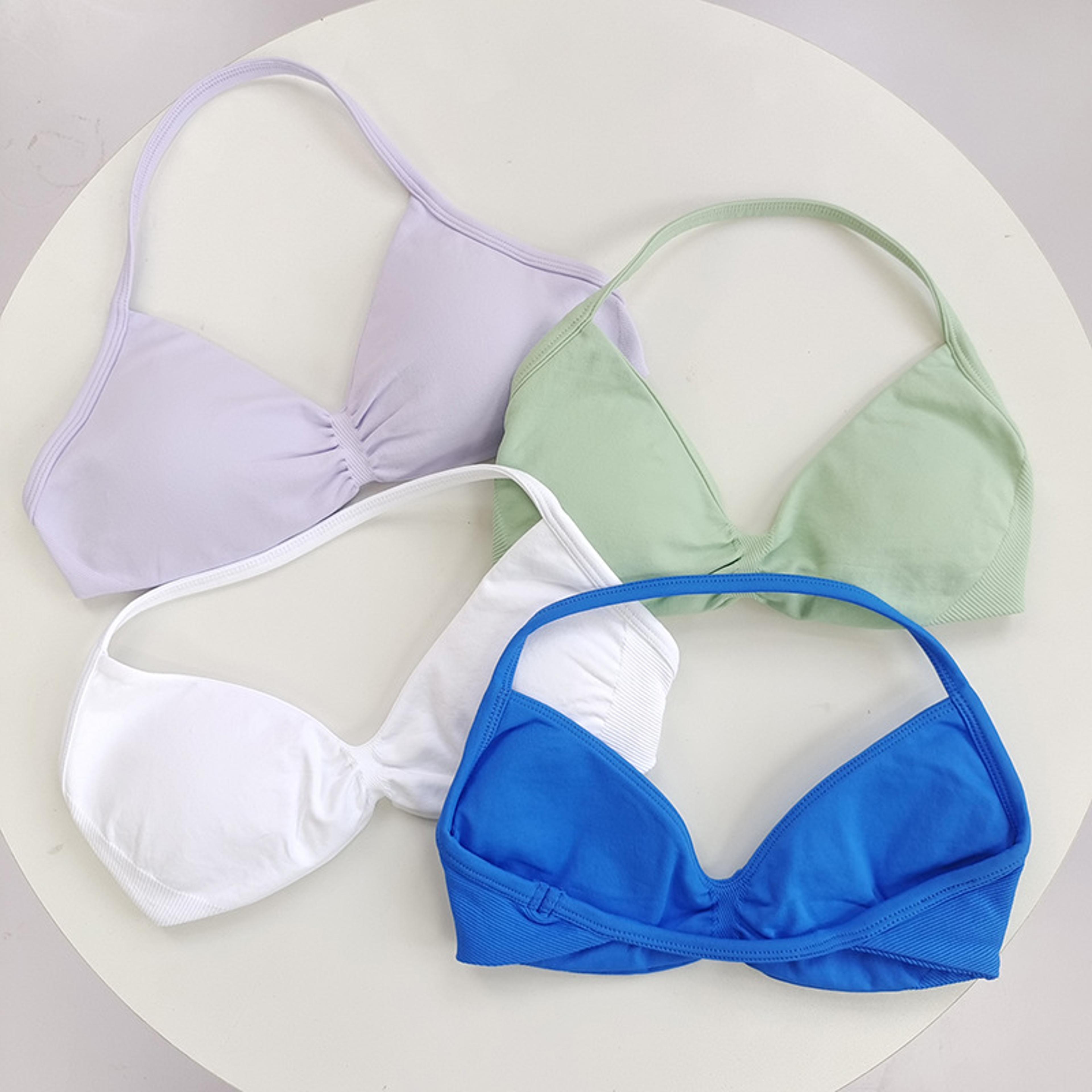 women's high support lace up sports bra seamless nylon yoga gym top