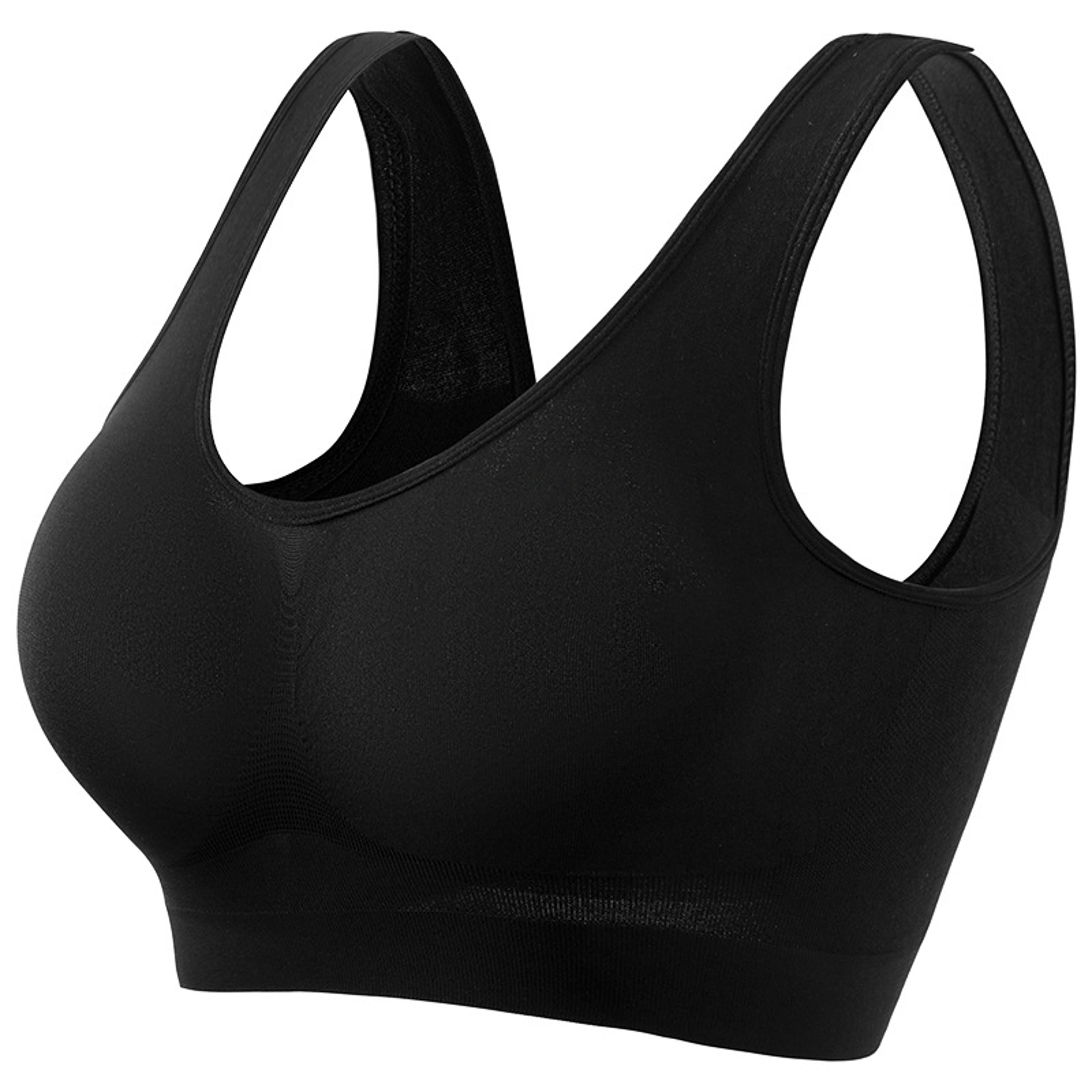 seamless women sports bra wire free full cup bra with removable pads