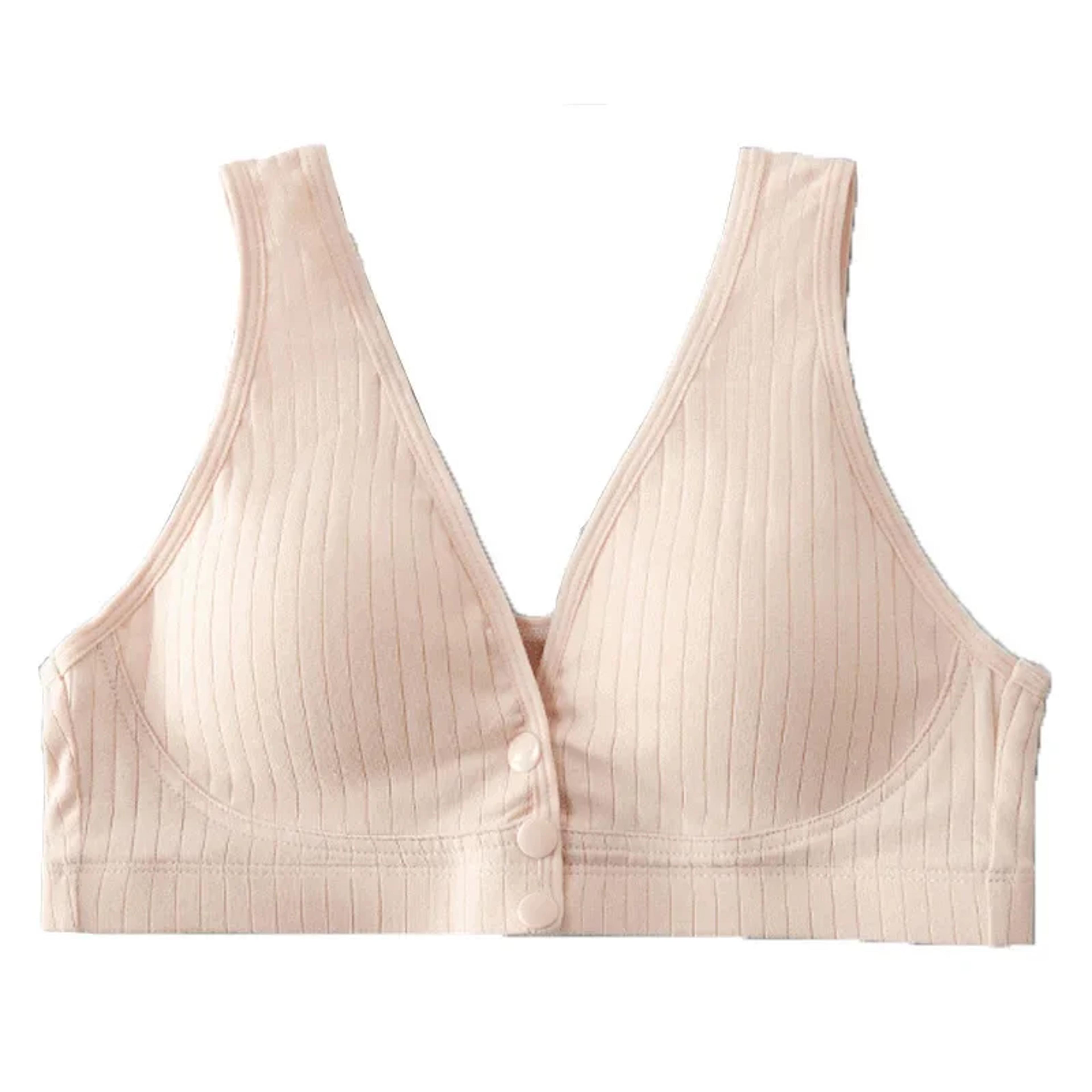 pure cotton style nursing bra with drop down cups for pregnancy and breastfeeding