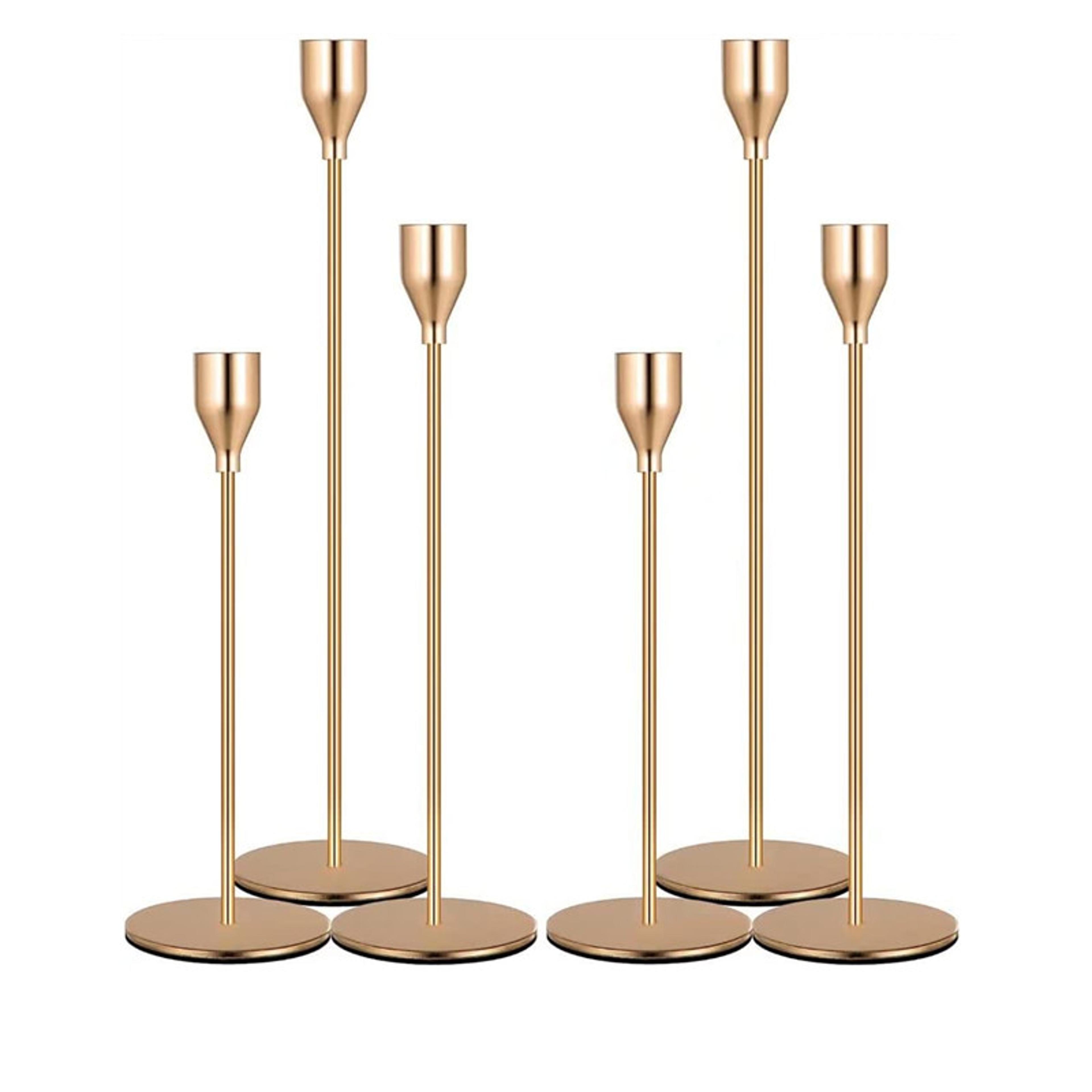 3-piece metal tealight candle holder set for weddings parties and home decor