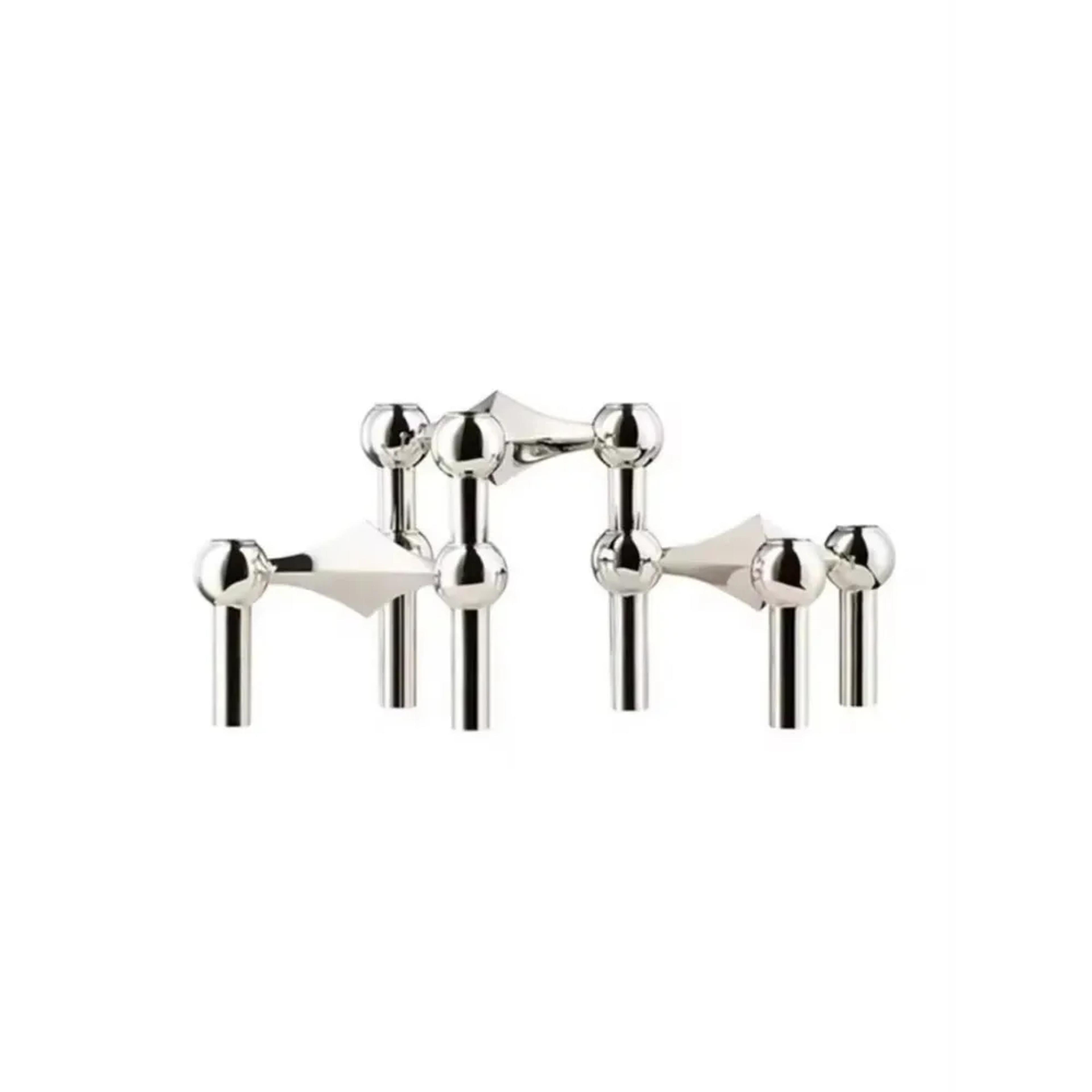 nordic stainless steel candle holders for 3 stick candles