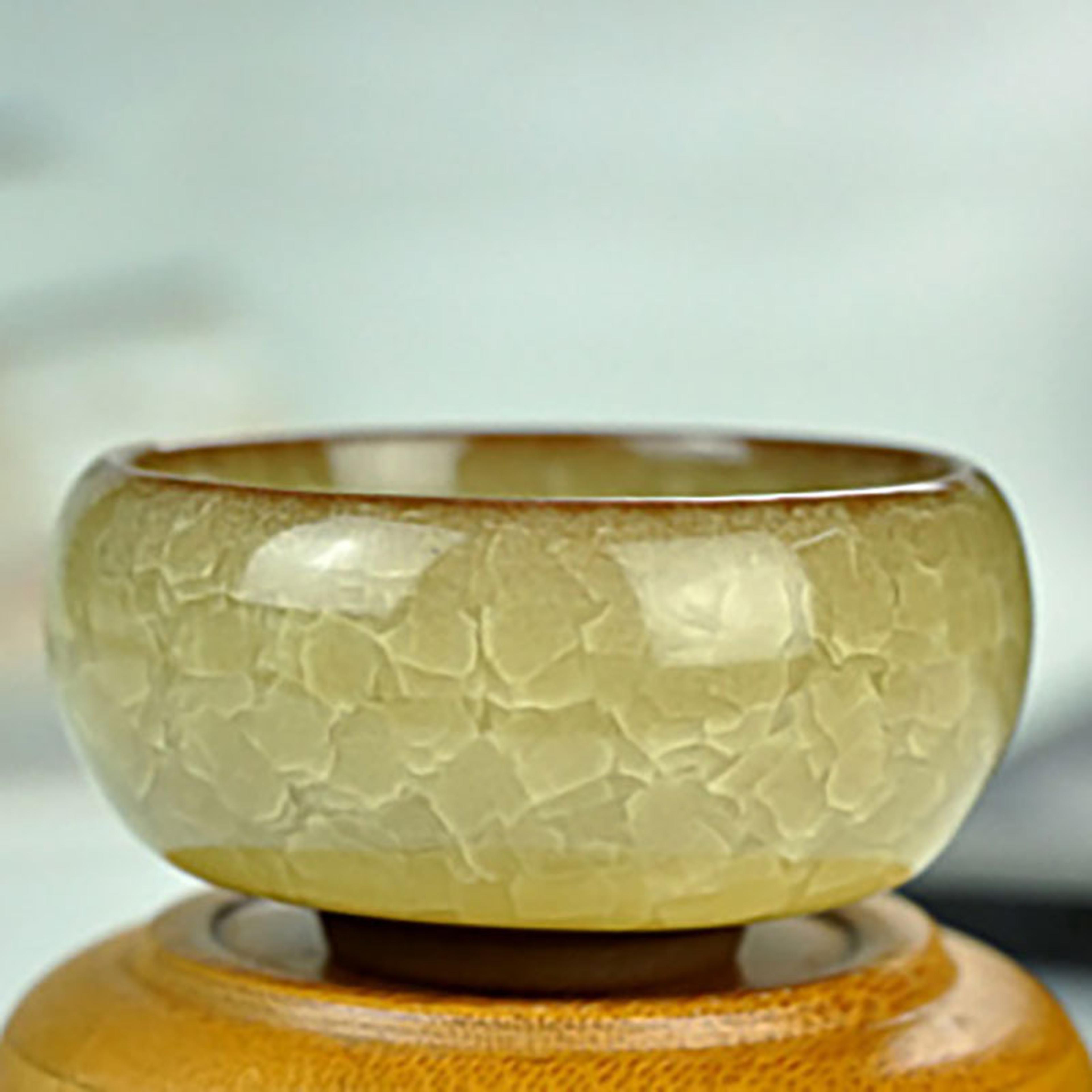 handmade ice crack ceramic candle holder for home wedding and party decor