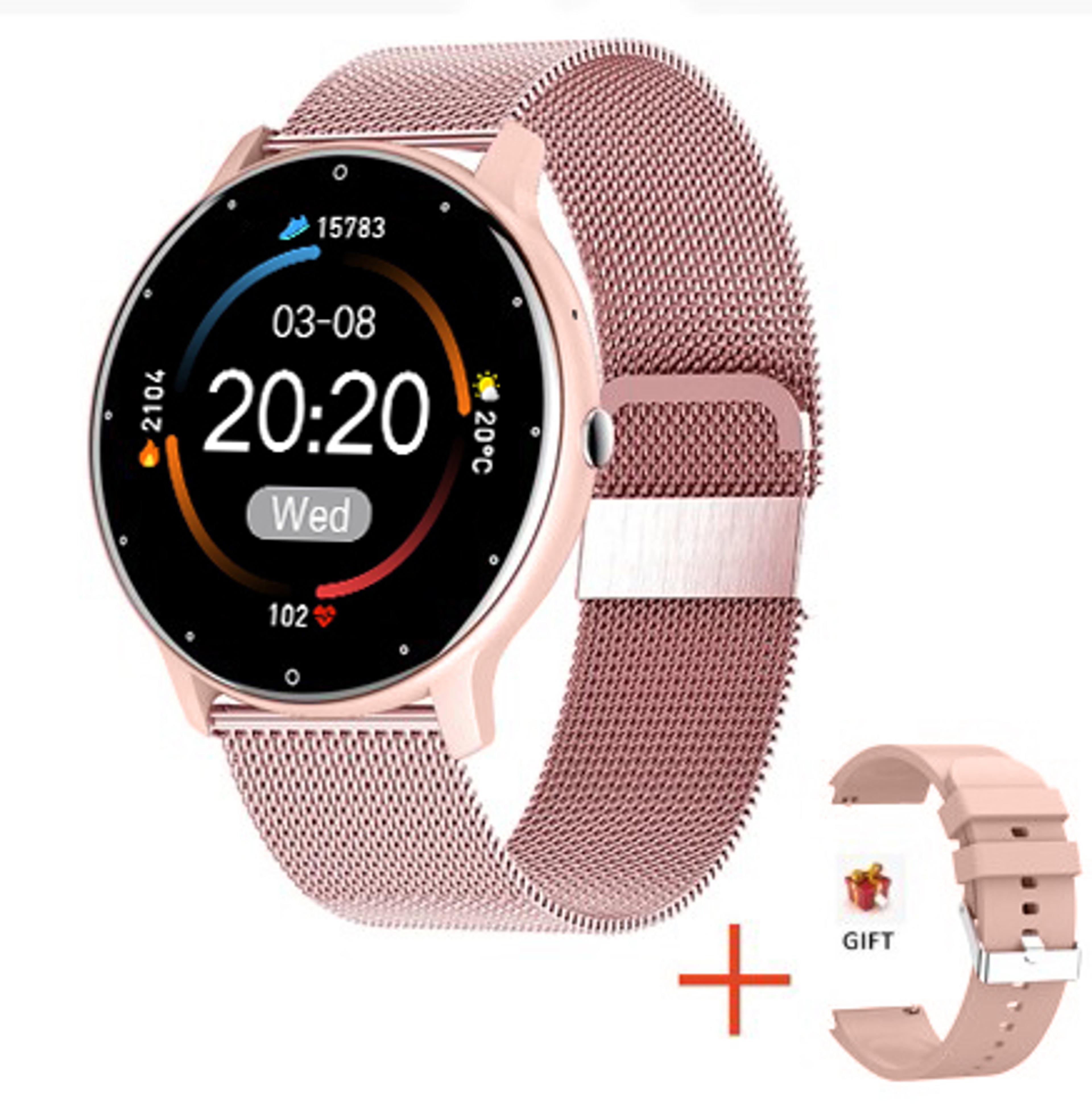 full touch screen smart watch with fitness tracking bluetooth alerts and life waterproof design