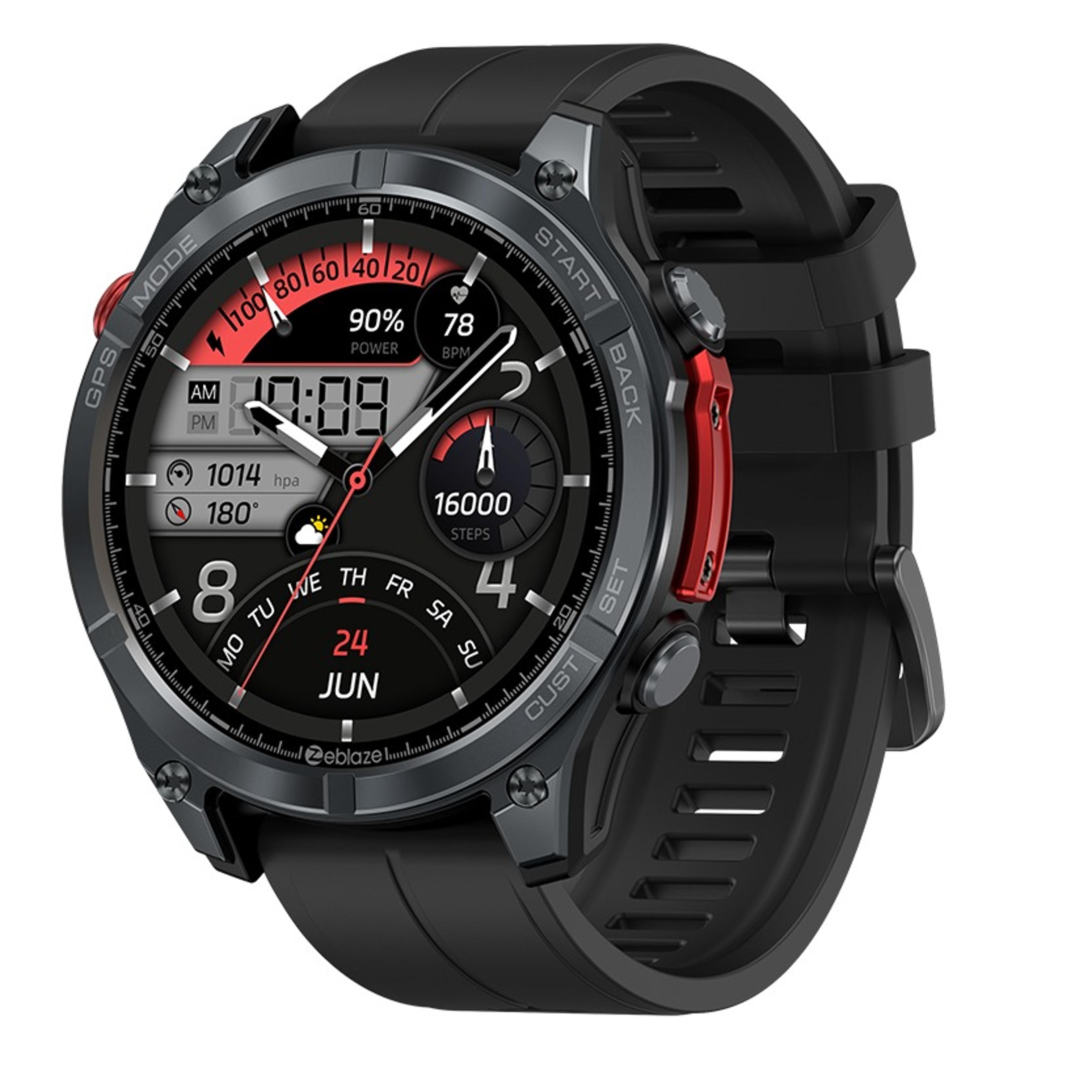 gps smartwatch with 1.43 inch amoled display voice calling compass and altimeter