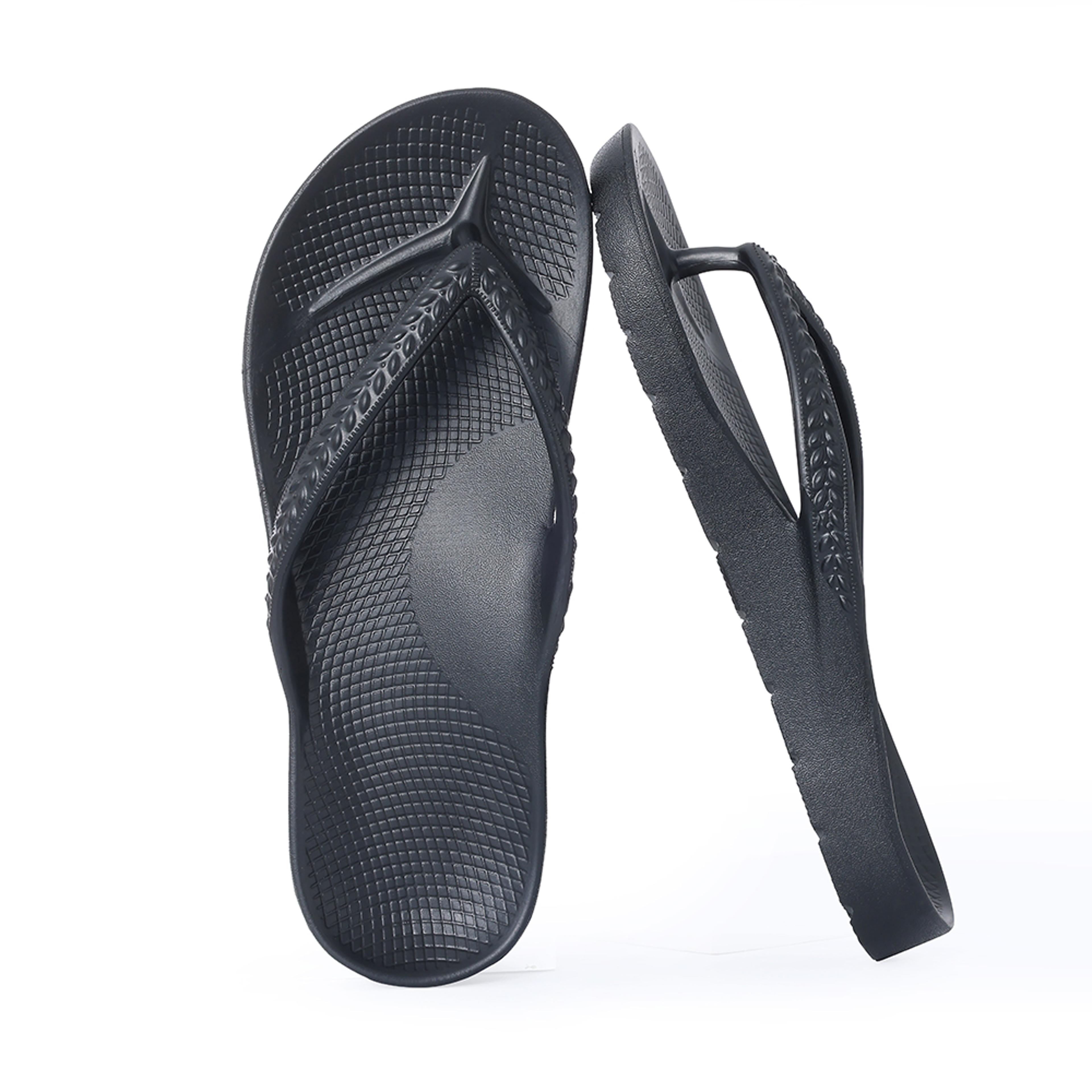 women's eva arch support slides with lightweight flat sole