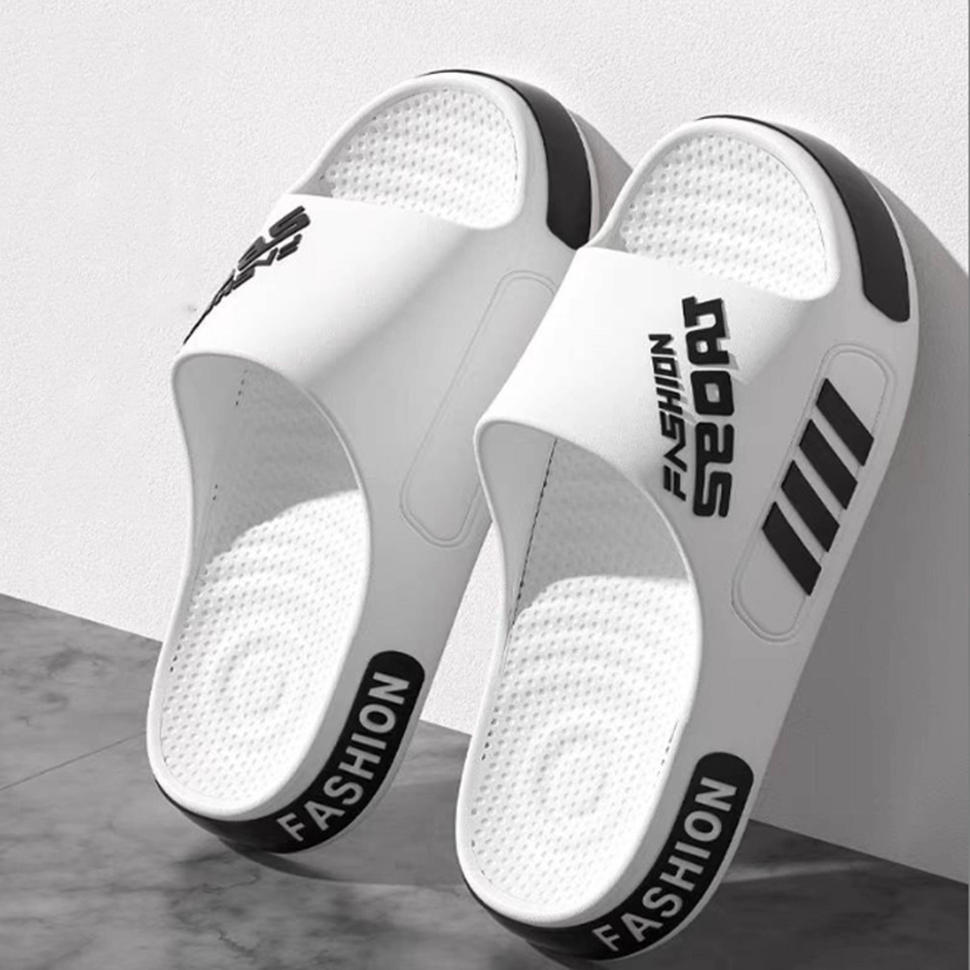 men's eva bathroom flip flops with thick anti-slip sole