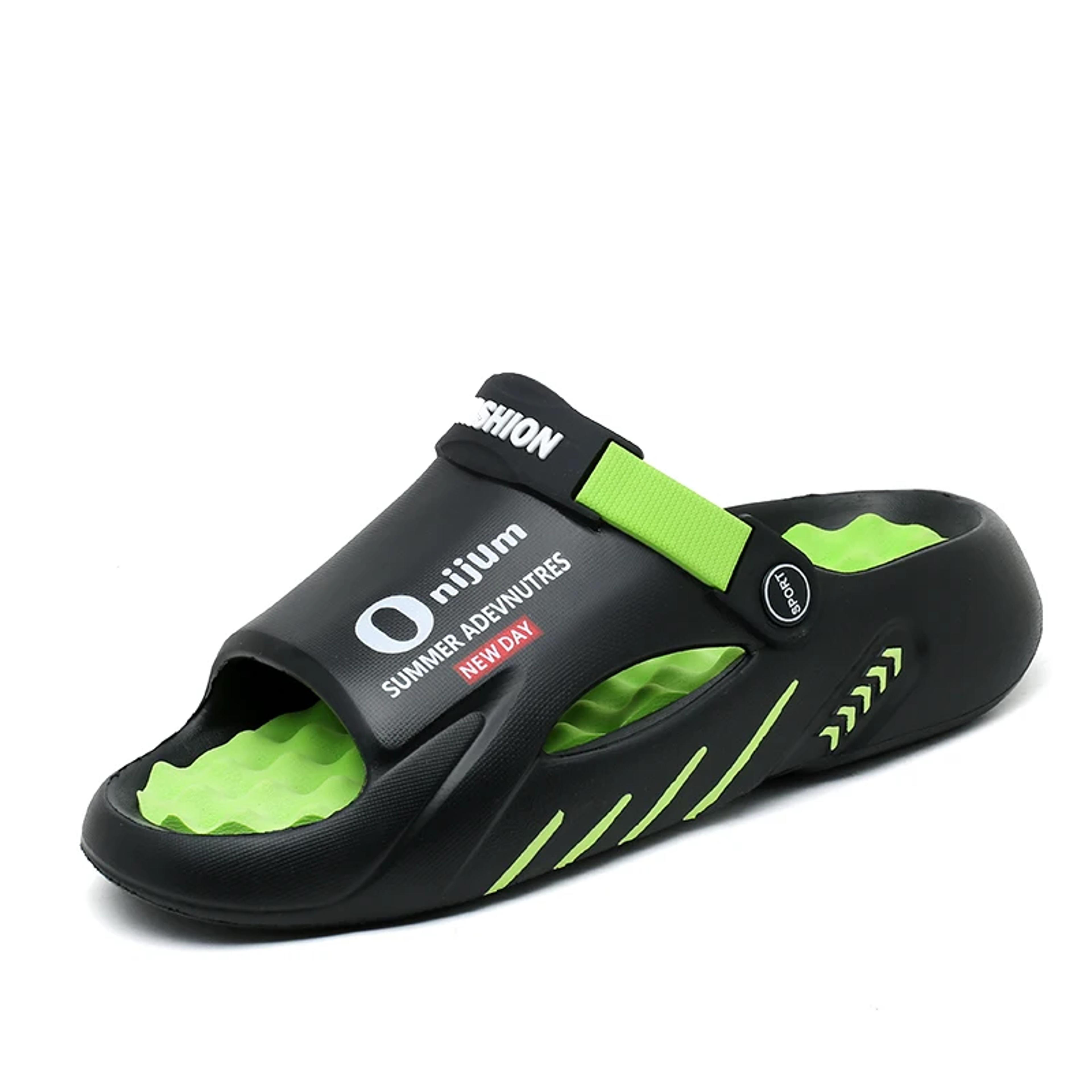 men's eva clog slippers with low platform sole for summer outdoor wear