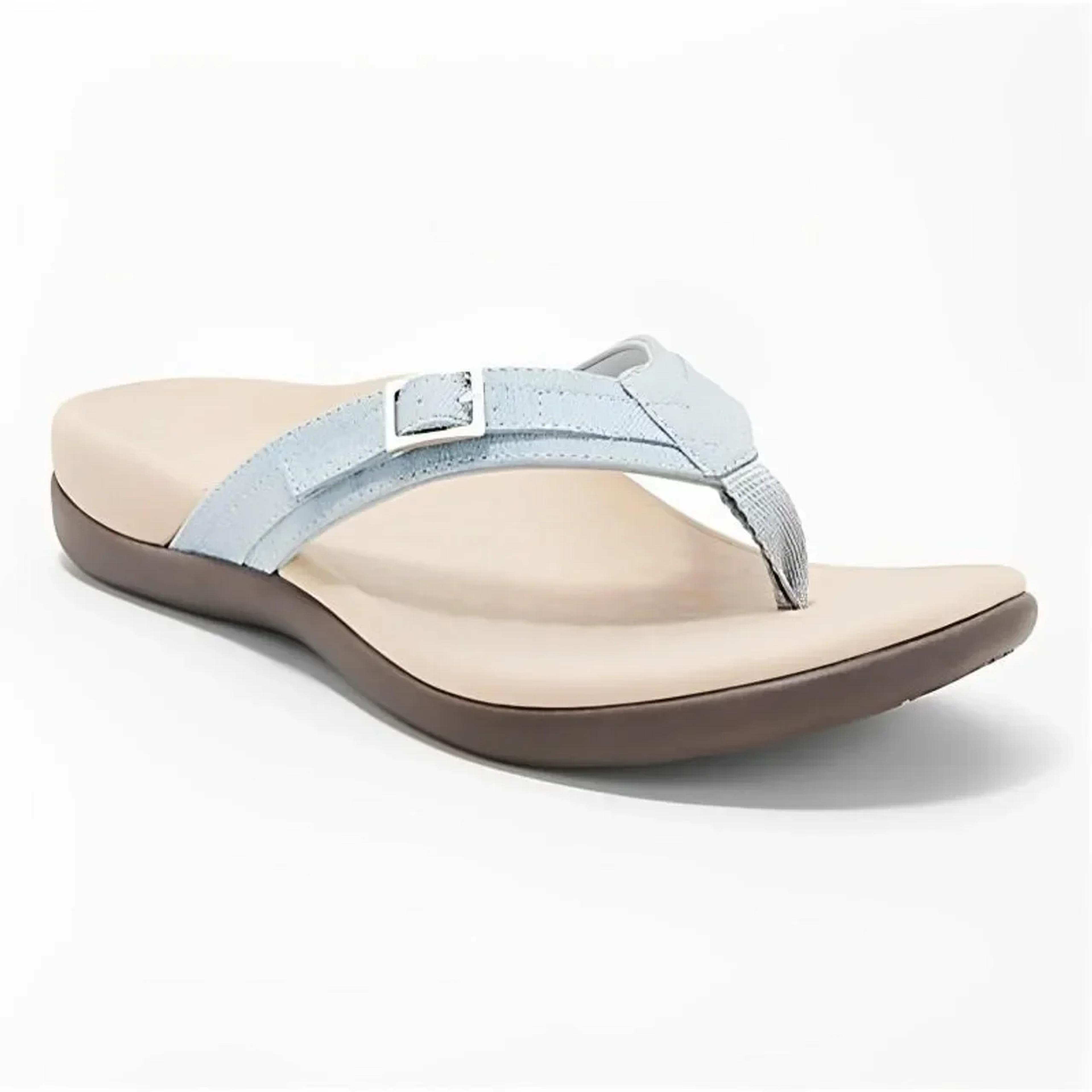 women's nylon summer slides with flat heel and pvc outsole