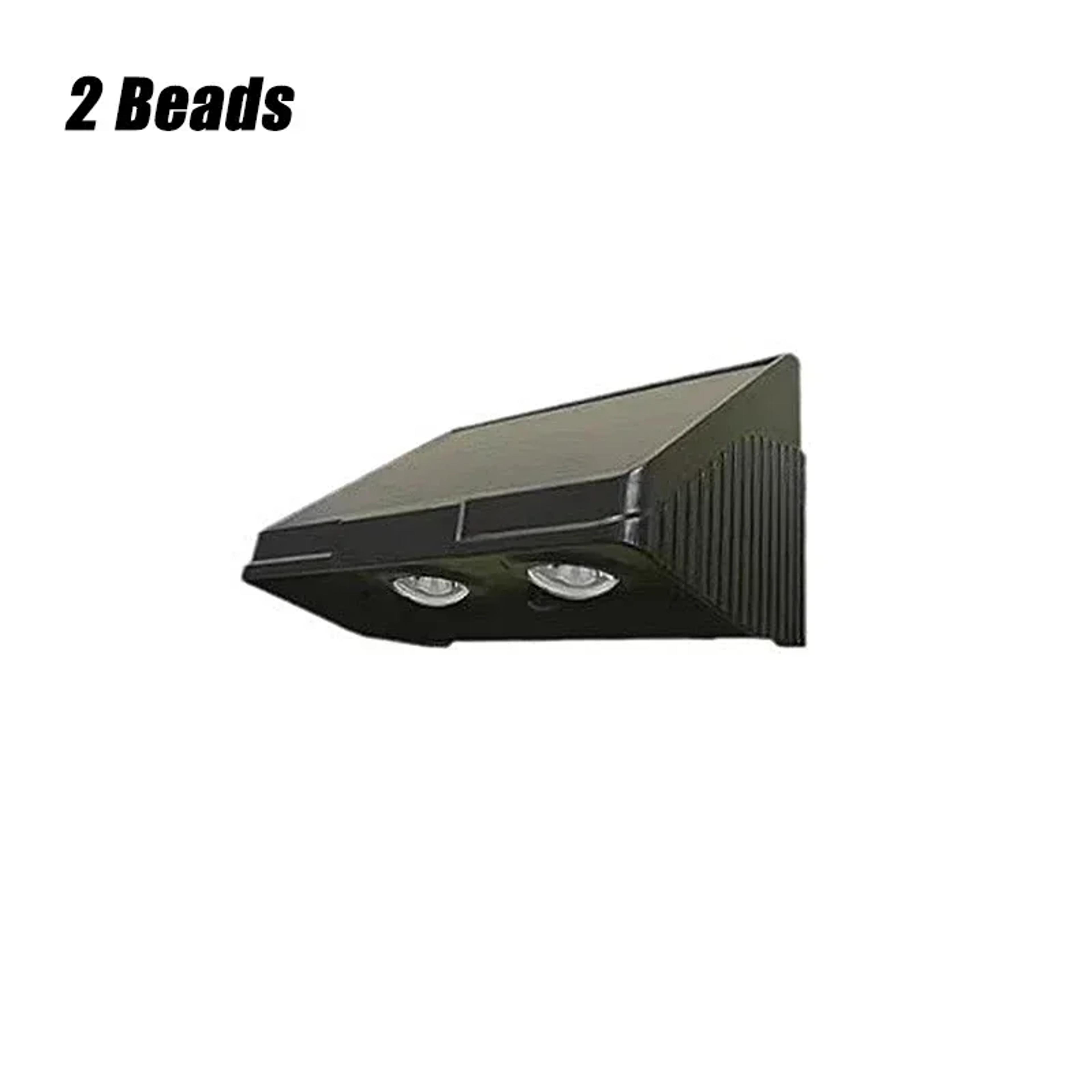 solar wall light outdoor ip54 led garden fence and pathway light