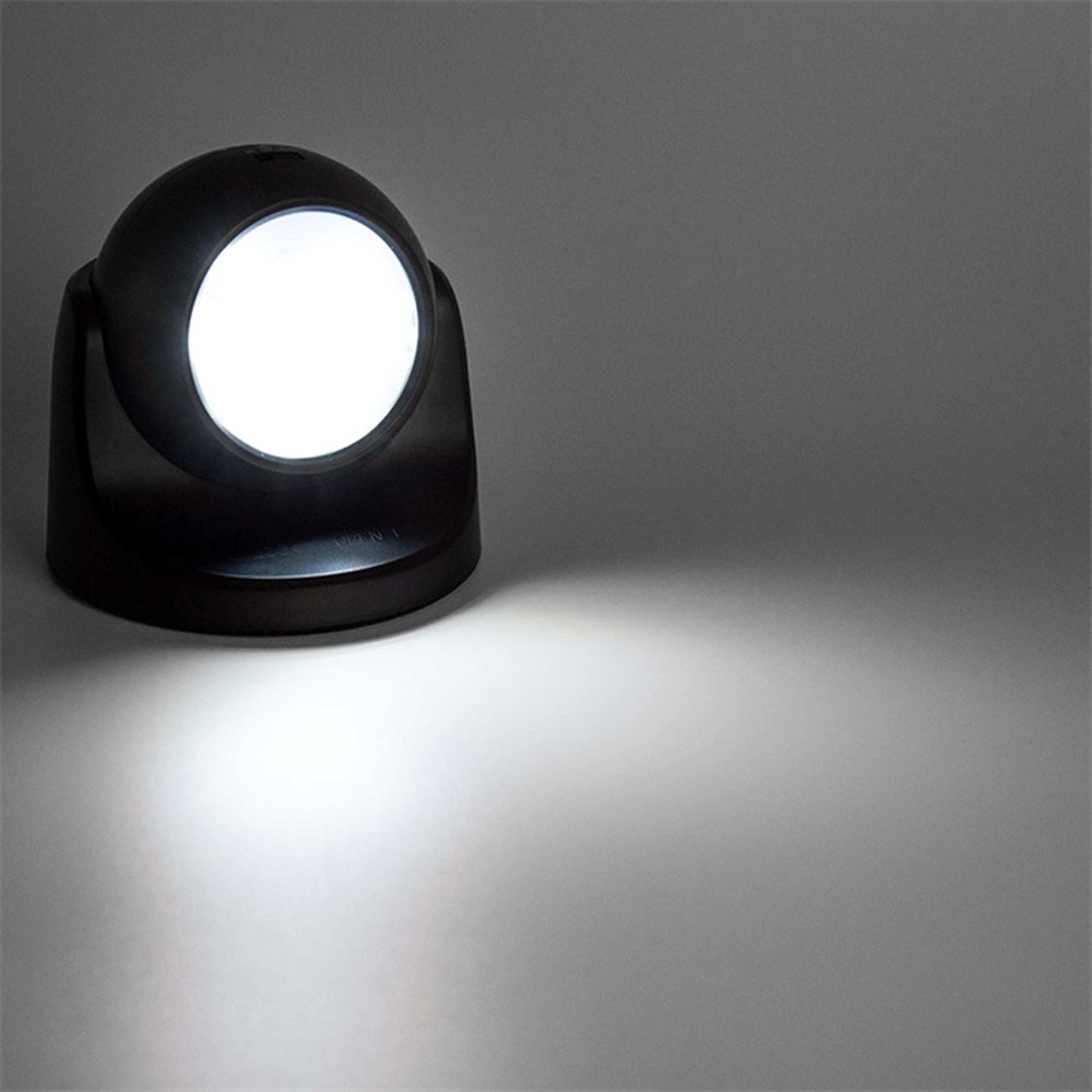 led wall night light with 360 degree rotation and battery powered portable design